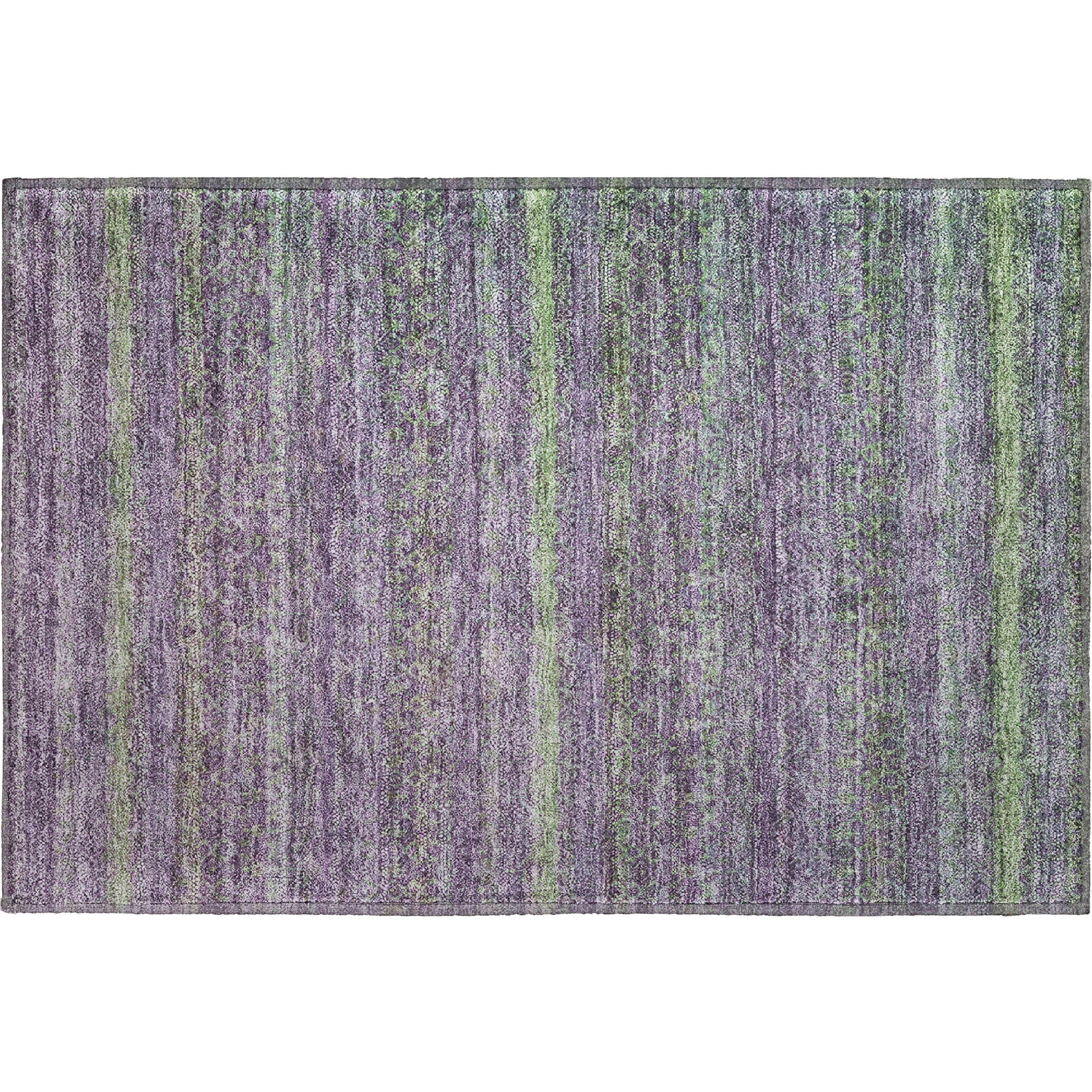 Dubrovnik Machine Washable Transitional Purple Rug 1'8" x 2'6" #shape_Rectangle