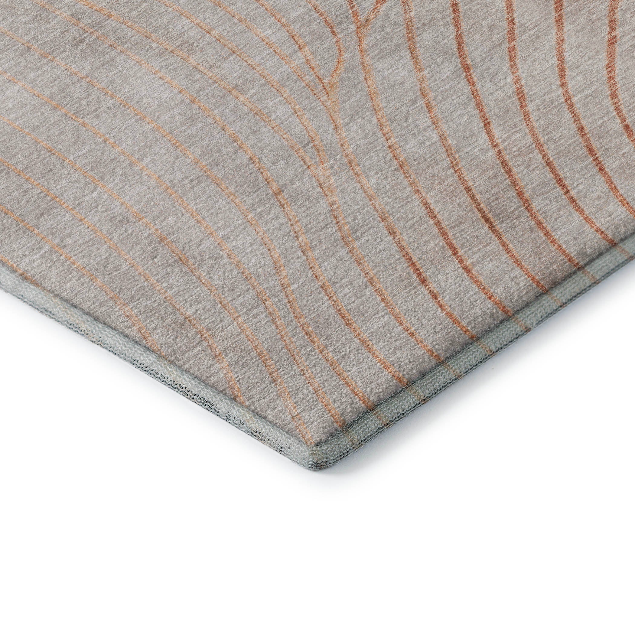 Bergen Machine Washable Transitional Copper Orange Rug 1'8" x 2'6" #shape_Rectangle