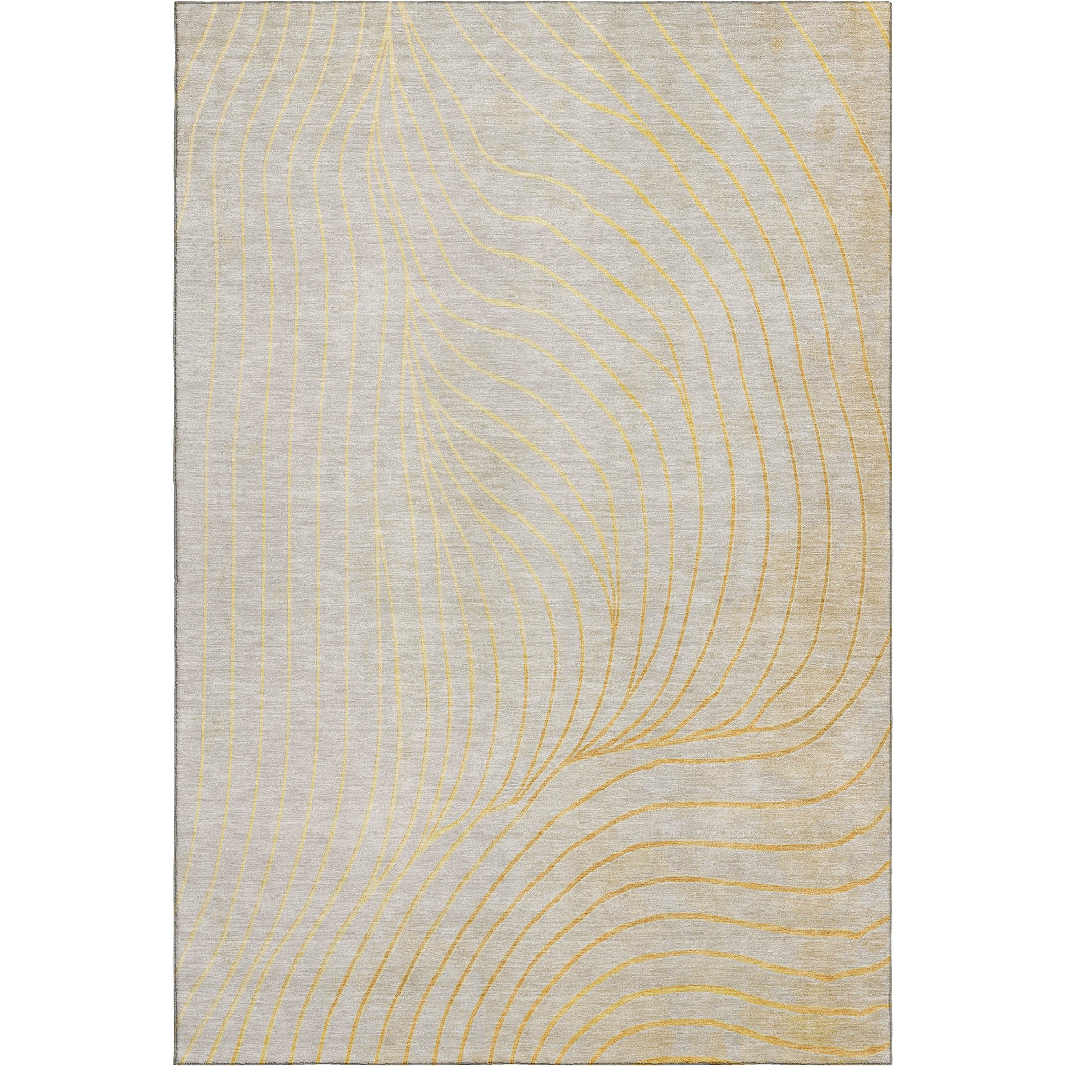 Bergen Machine Washable Transitional Gold Rug 2'6" x 3'10" #shape_Rectangle