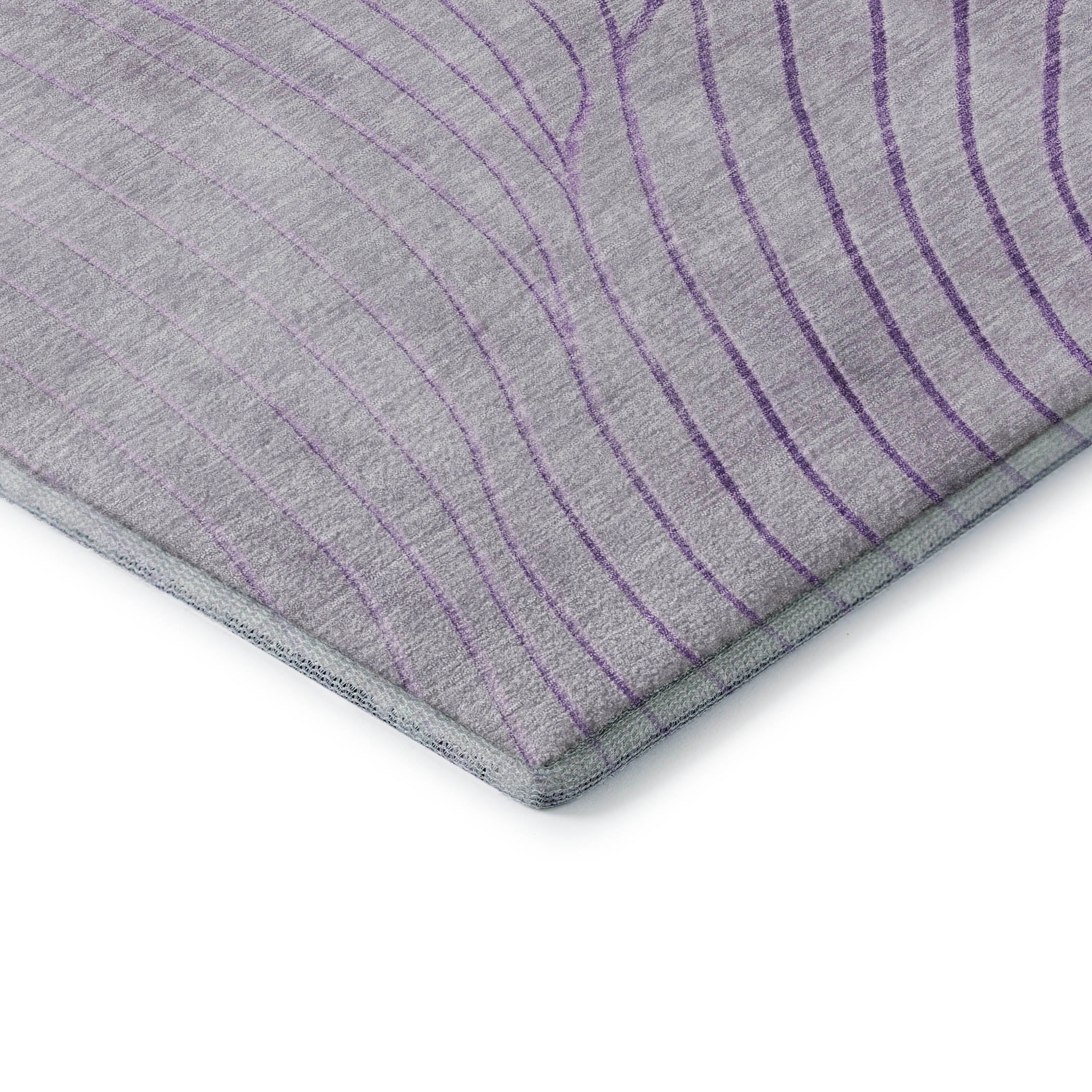 Bergen Machine Washable Transitional Lavender Purple Rug 1'8" x 2'6" #shape_Rectangle