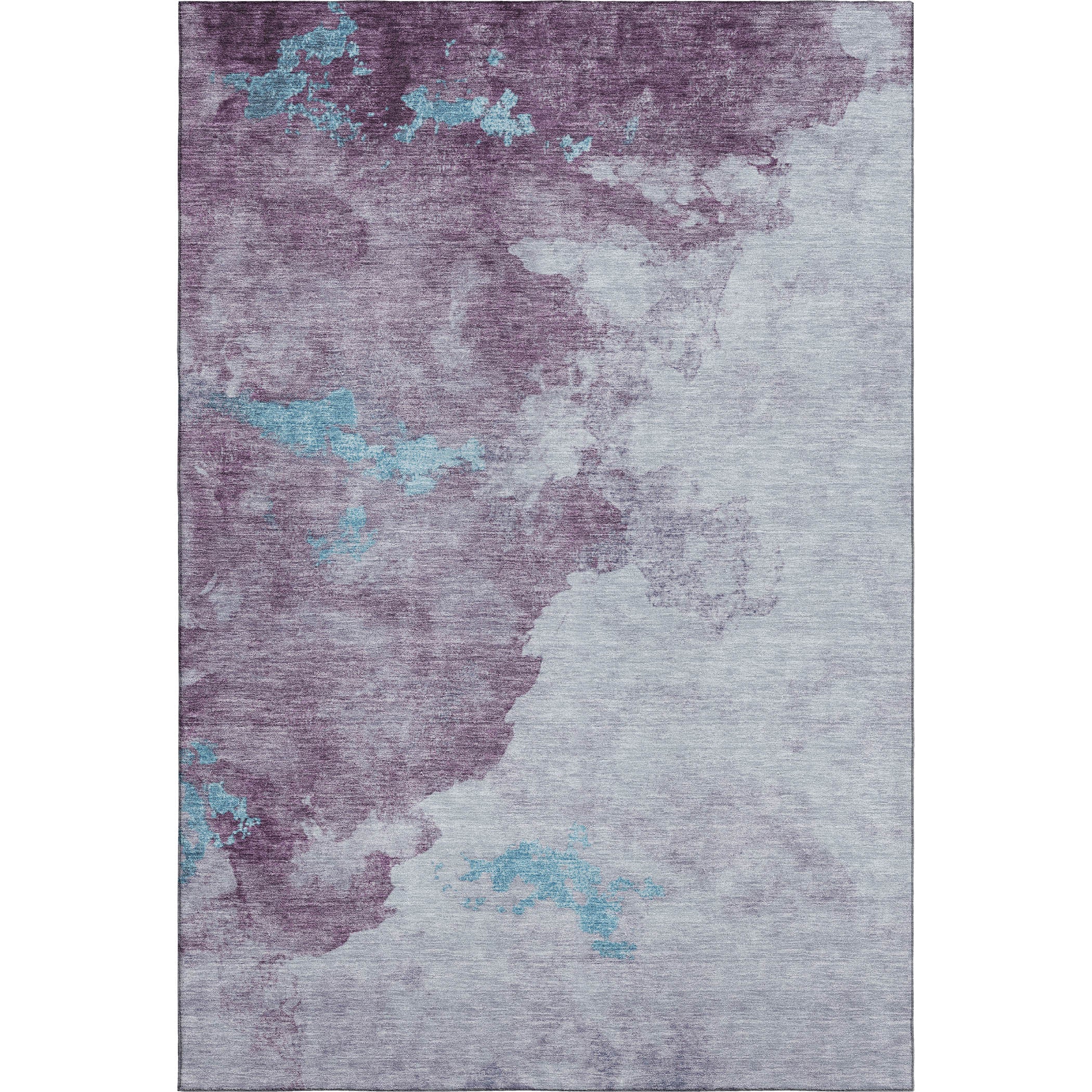 Cairo Machine Washable Transitional Lavender Purple Rug 2'6" x 3'10" #shape_Rectangle