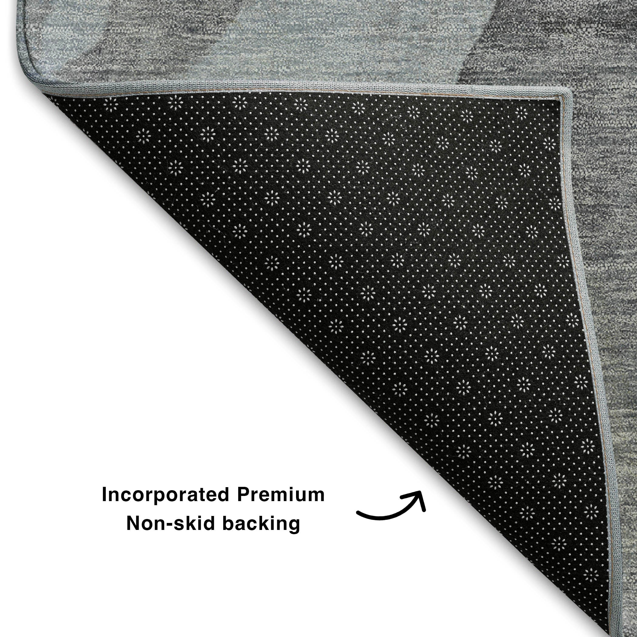 Rome Machine Washable Transitional Teal Rug 1'8" x 2'6" #shape_Rectangle
