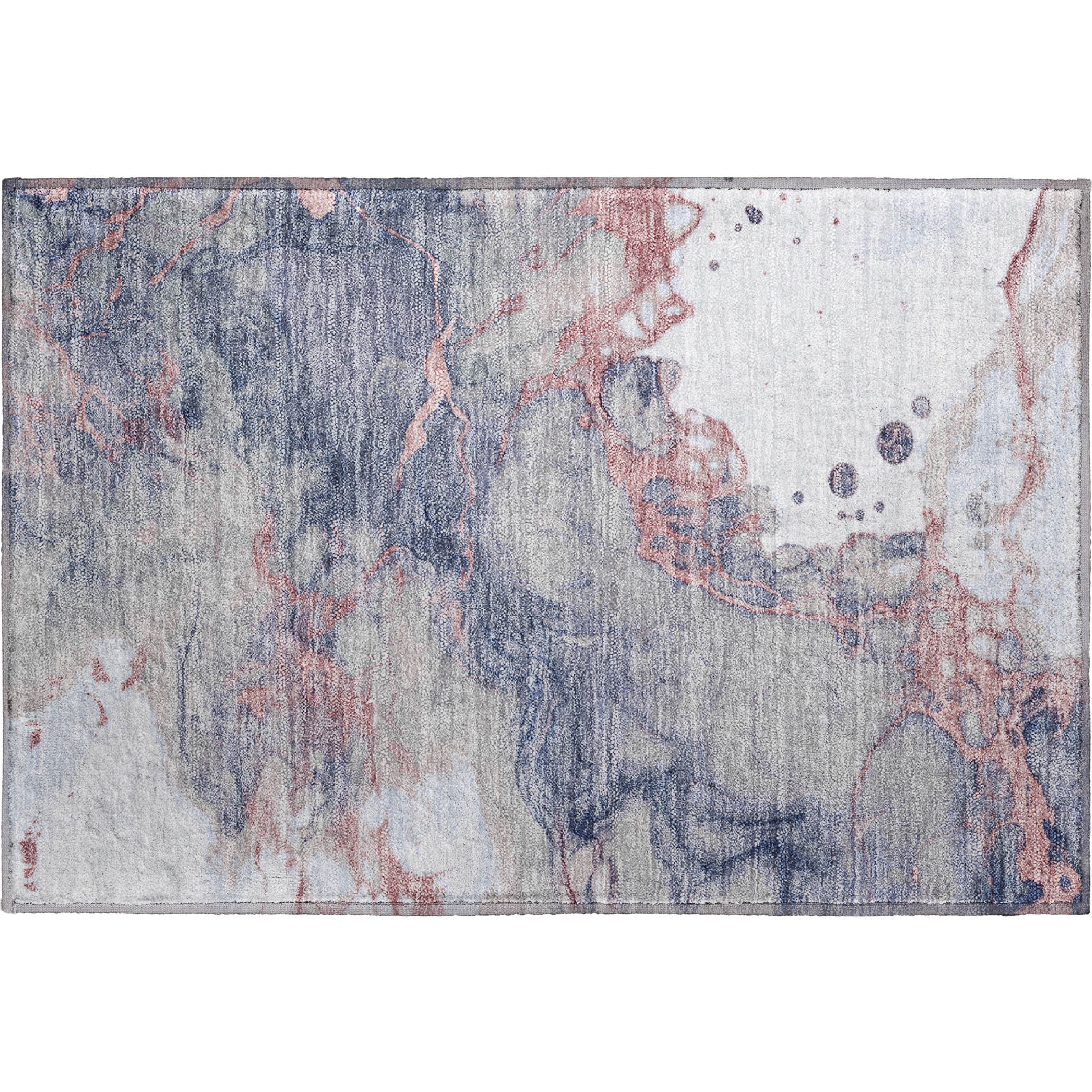 Porto Machine Washable Transitional Blush Pink Rug 1'8" x 2'6" #shape_Rectangle