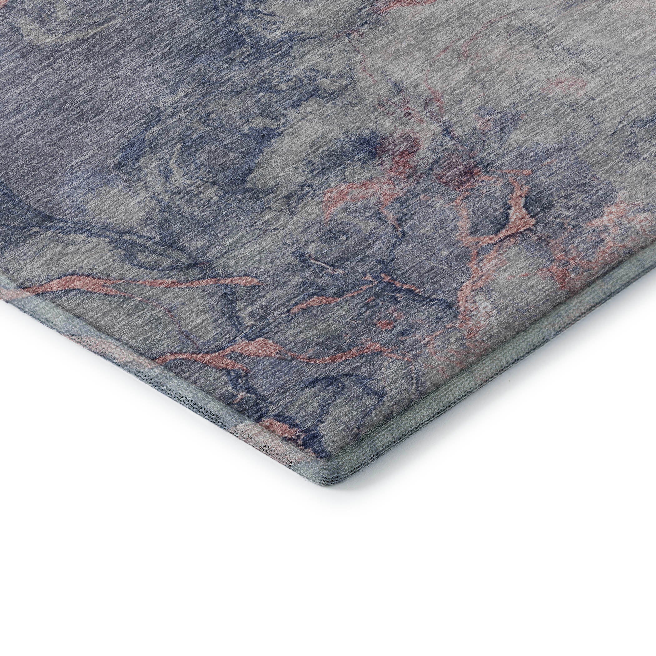 Porto Machine Washable Transitional Blush Pink Rug 1'8" x 2'6" #shape_Rectangle