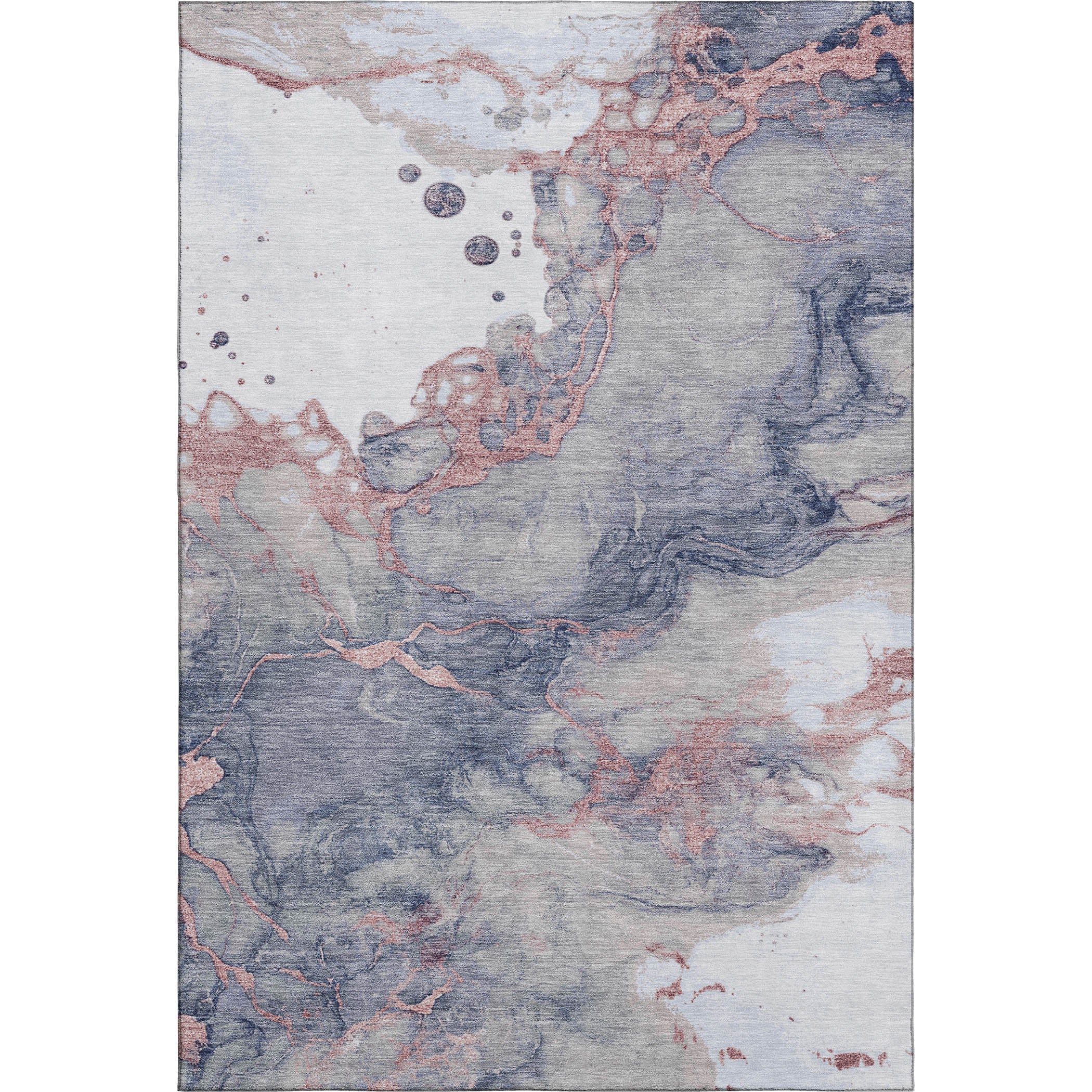 Porto Machine Washable Transitional Blush Pink Rug 2'6" x 3'10" #shape_Rectangle
