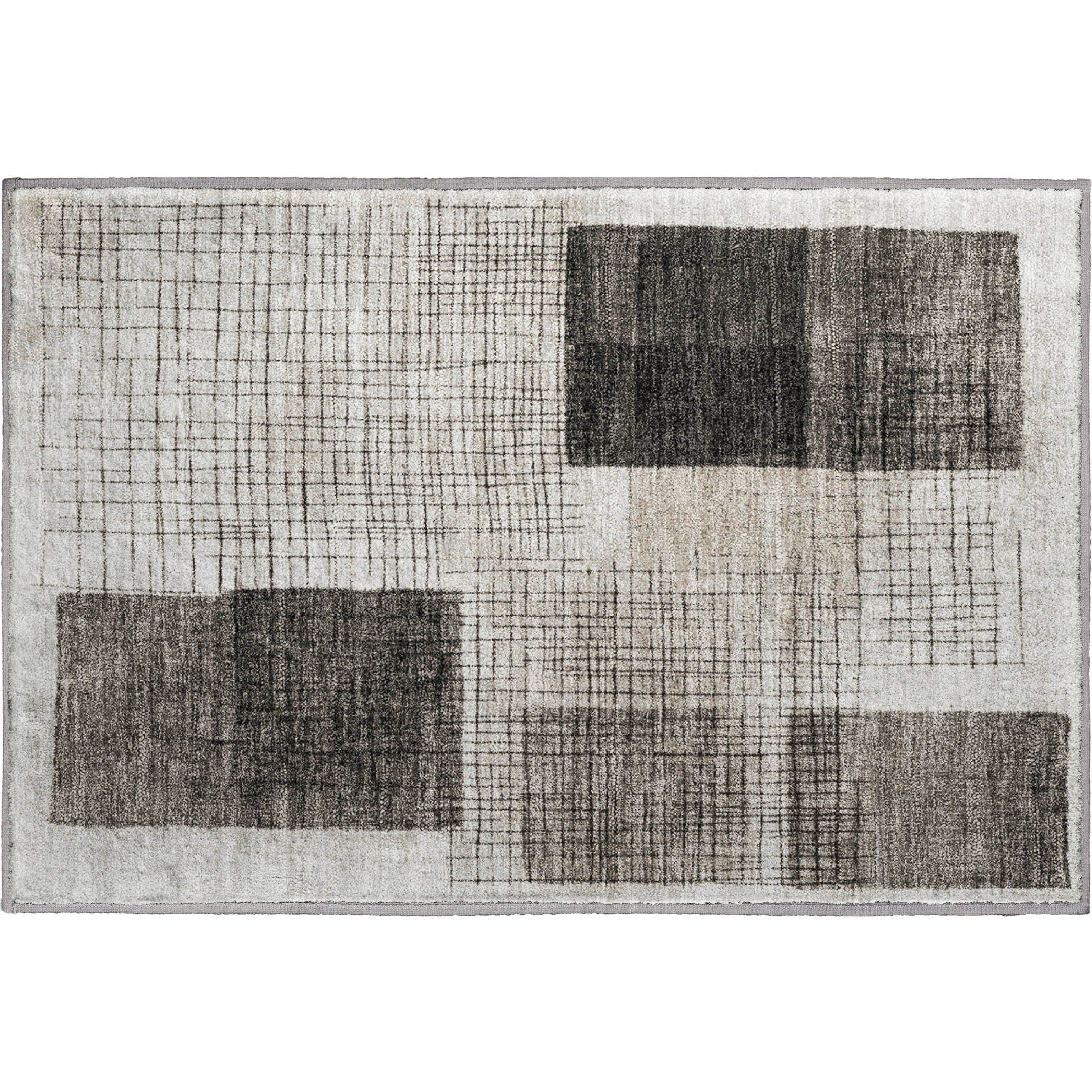 Bern Machine Washable Transitional Ivory Rug 1'8" x 2'6" #shape_Rectangle
