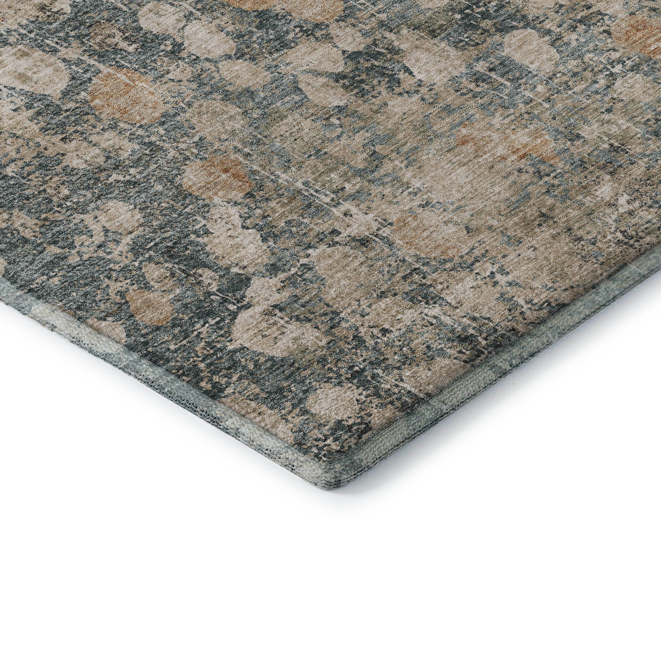 Bangkok Machine Washable Transitional Putty Ivory Rug 1'8" x 2'6" #shape_Rectangle