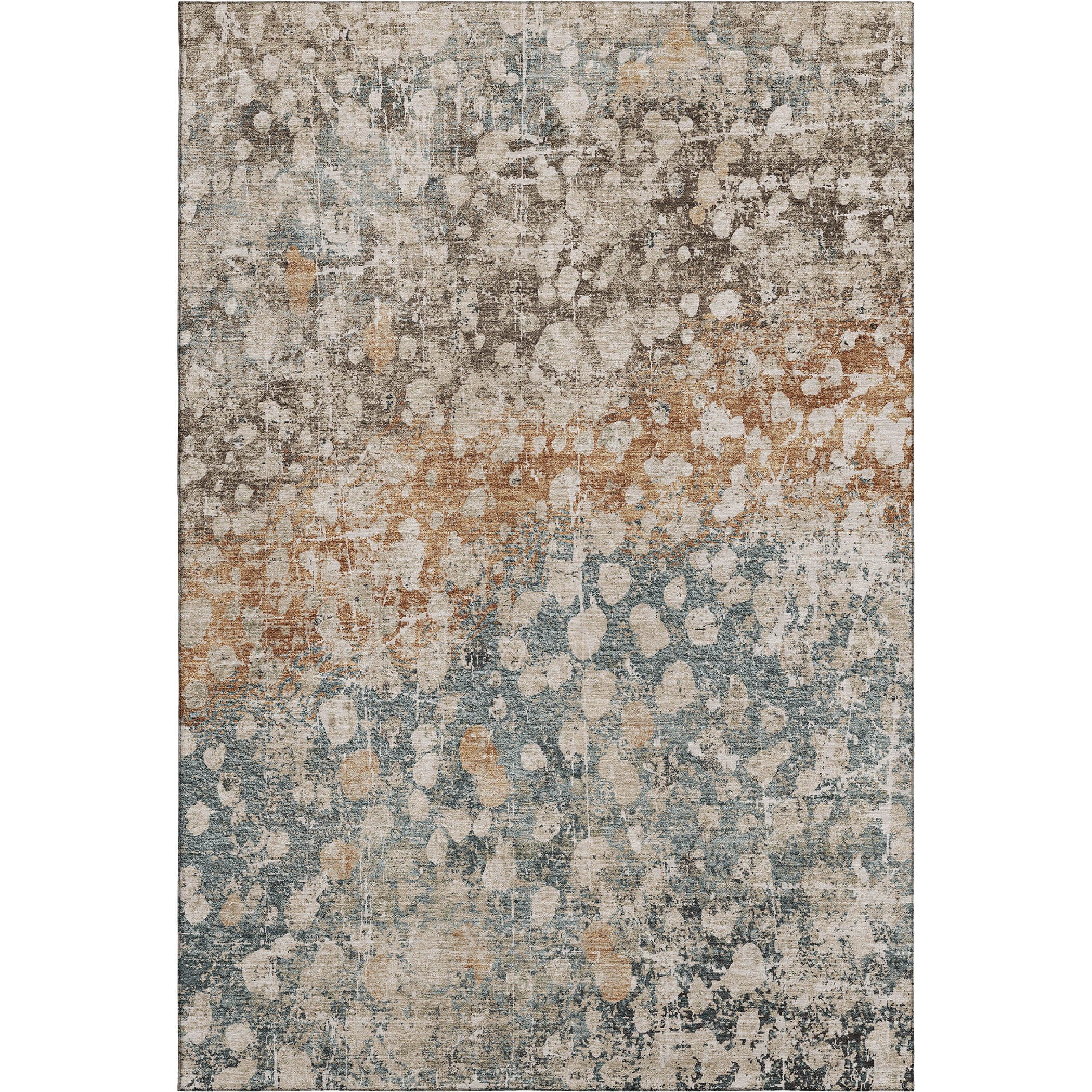 Bangkok Machine Washable Transitional Putty Ivory Rug 2'6" x 3'10" #shape_Rectangle