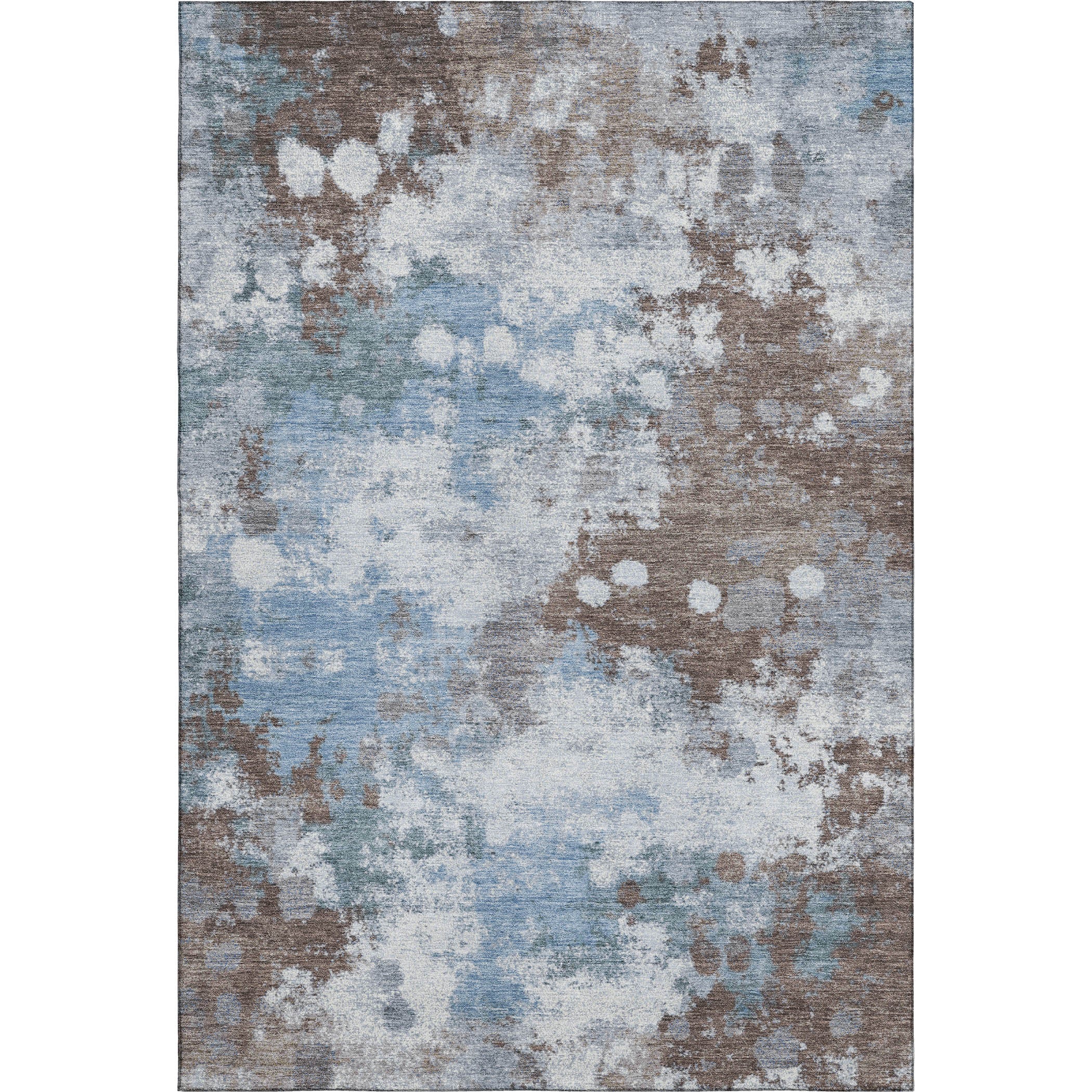 Porto Machine Washable Transitional Brown Rug 2'6" x 3'10" #shape_Rectangle