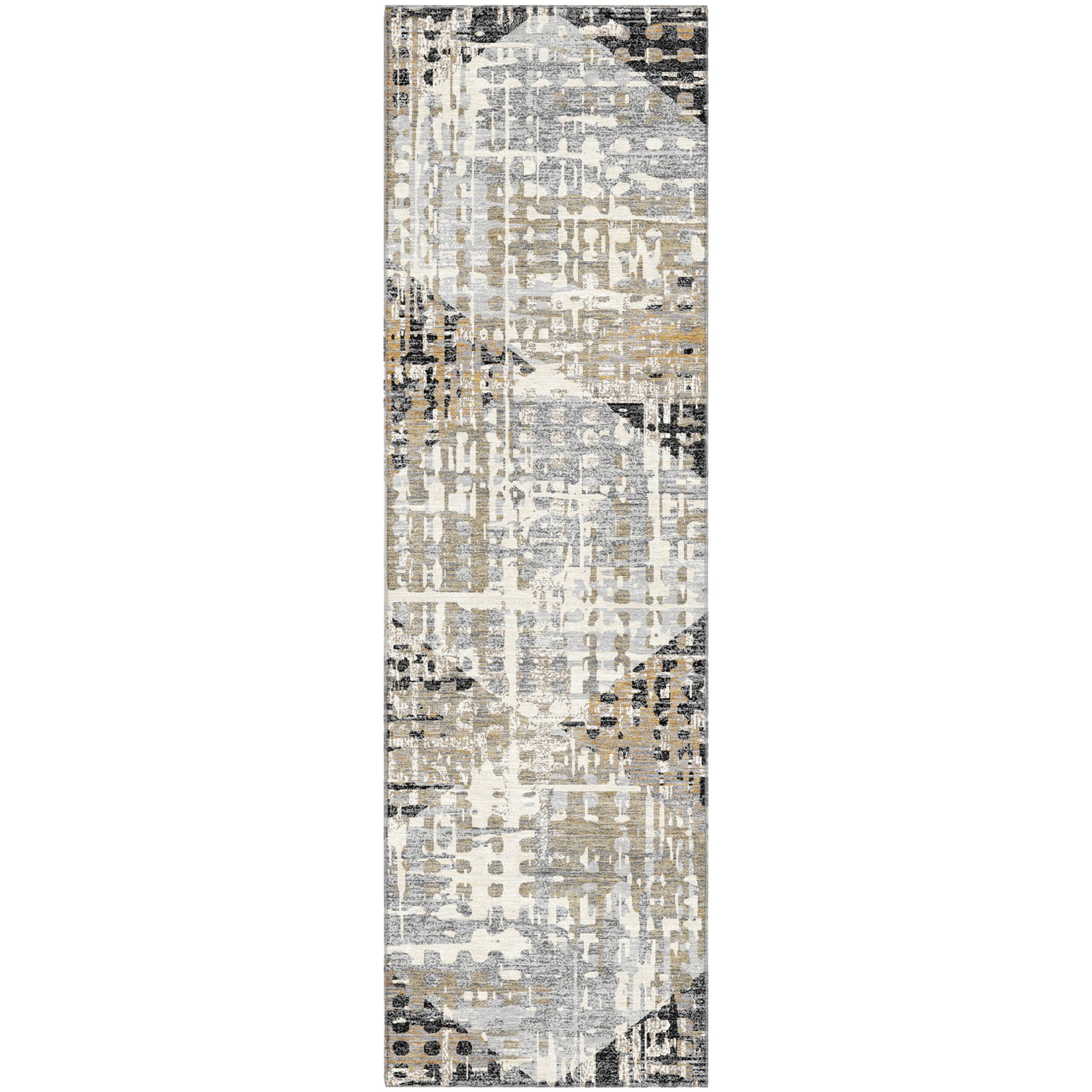 Jaipur Machine Washable Transitional Black Rug 2'3" x 7'6" #shape_Runner
