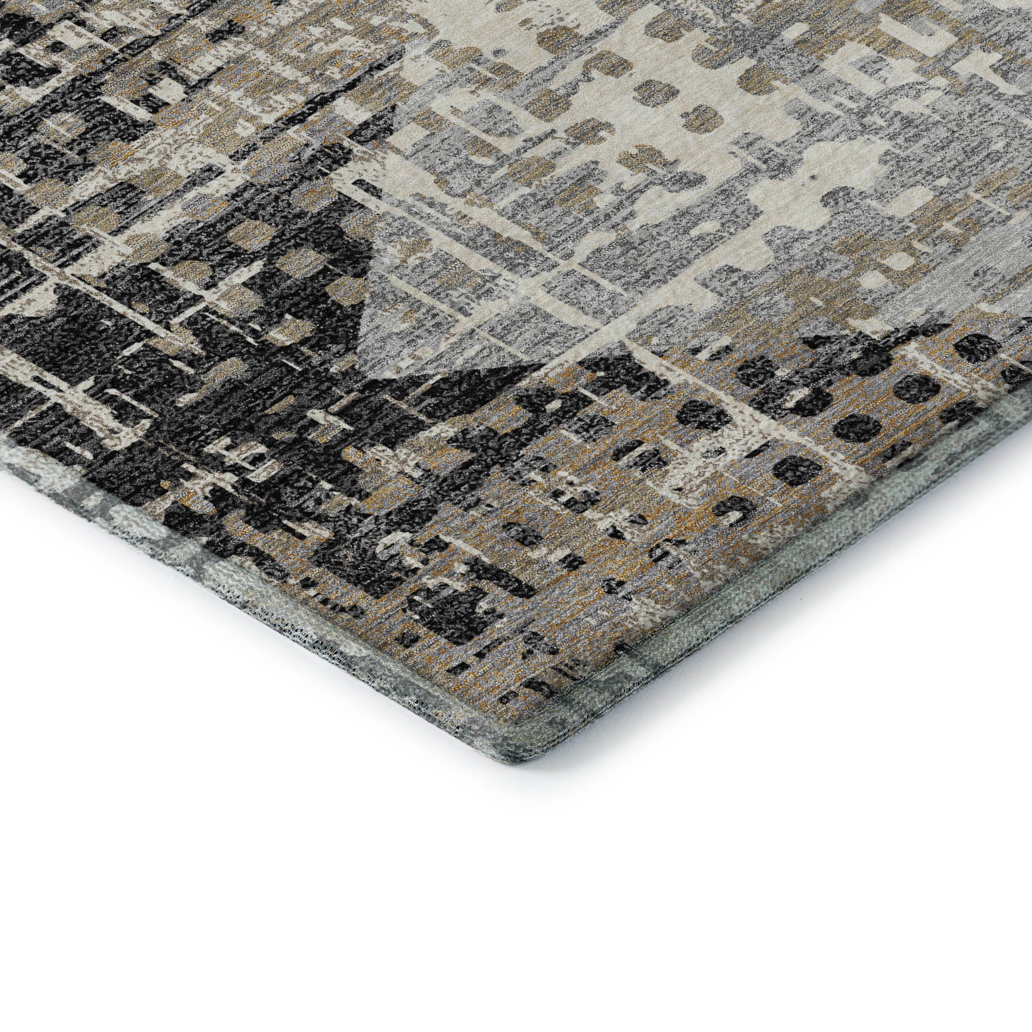 Jaipur Machine Washable Transitional Black Rug 1'8" x 2'6" #shape_Rectangle