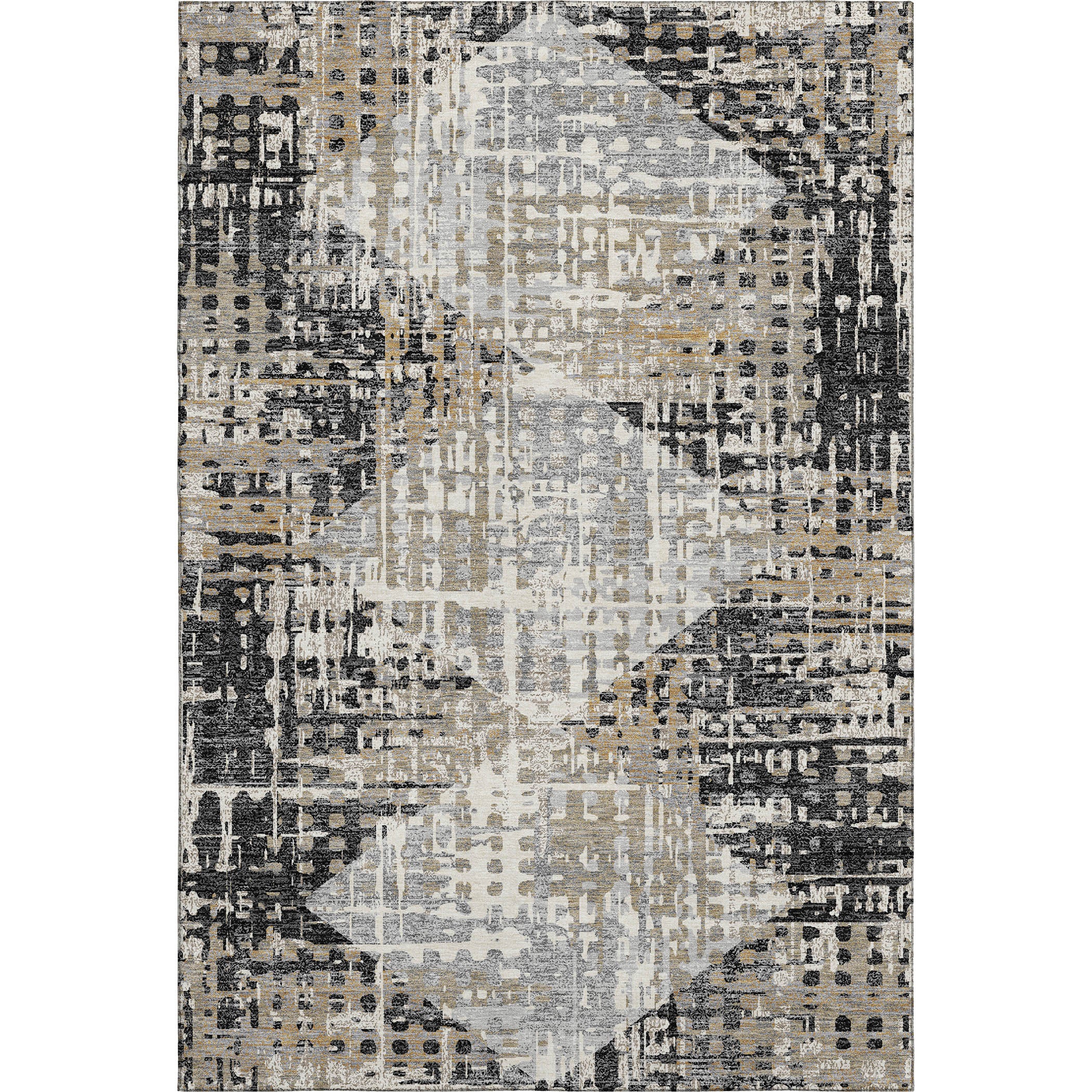 Jaipur Machine Washable Transitional Black Rug 2'6" x 3'10" #shape_Rectangle