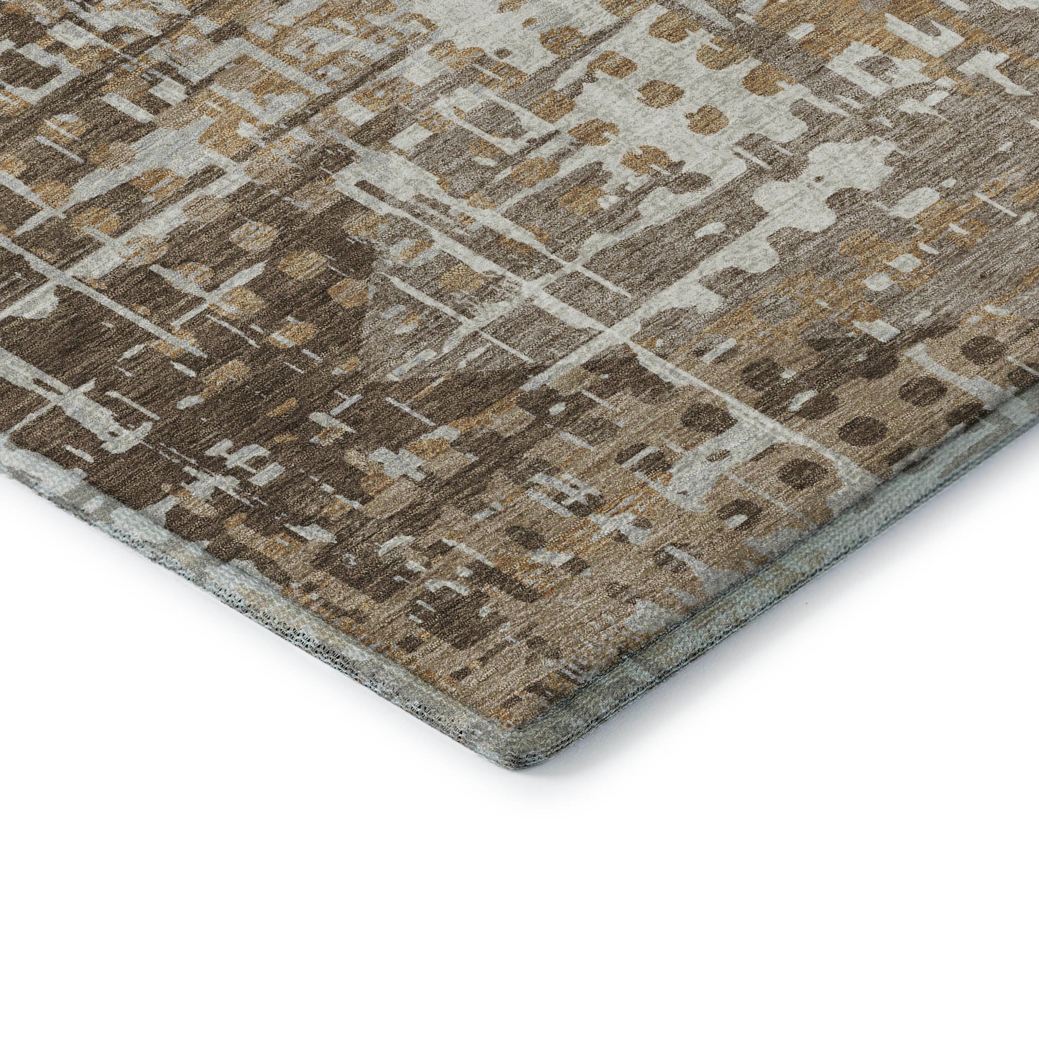 Jaipur Machine Washable Transitional Brown Rug 1'8" x 2'6" #shape_Rectangle
