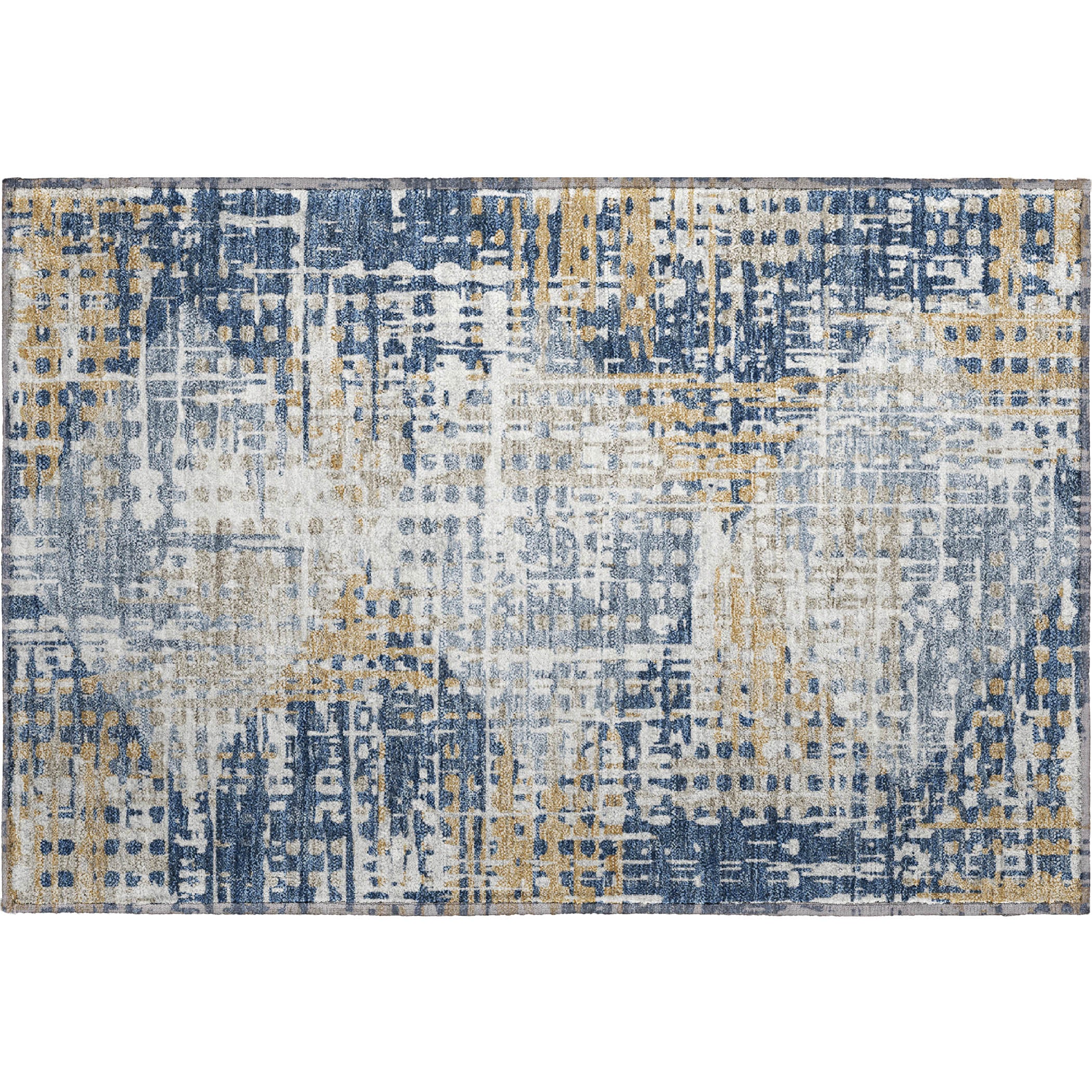 Jaipur Machine Washable Transitional Navy Blue Rug 1'8" x 2'6" #shape_Rectangle