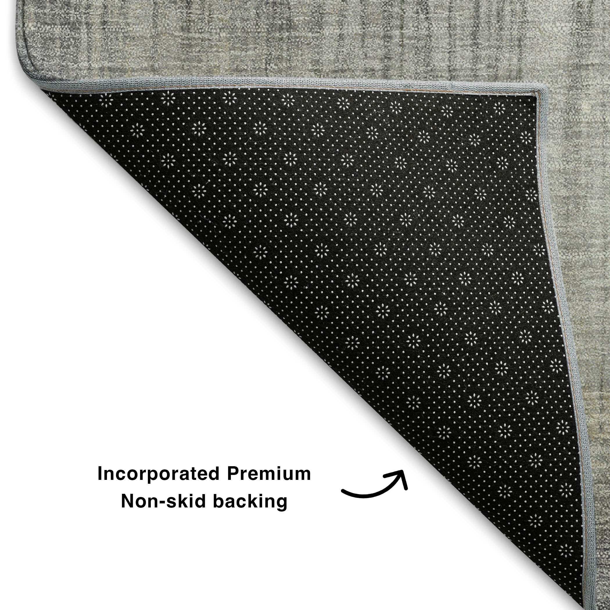 Hoi An Machine Washable Transitional Fern Green Rug 1'8" x 2'6" #shape_Rectangle