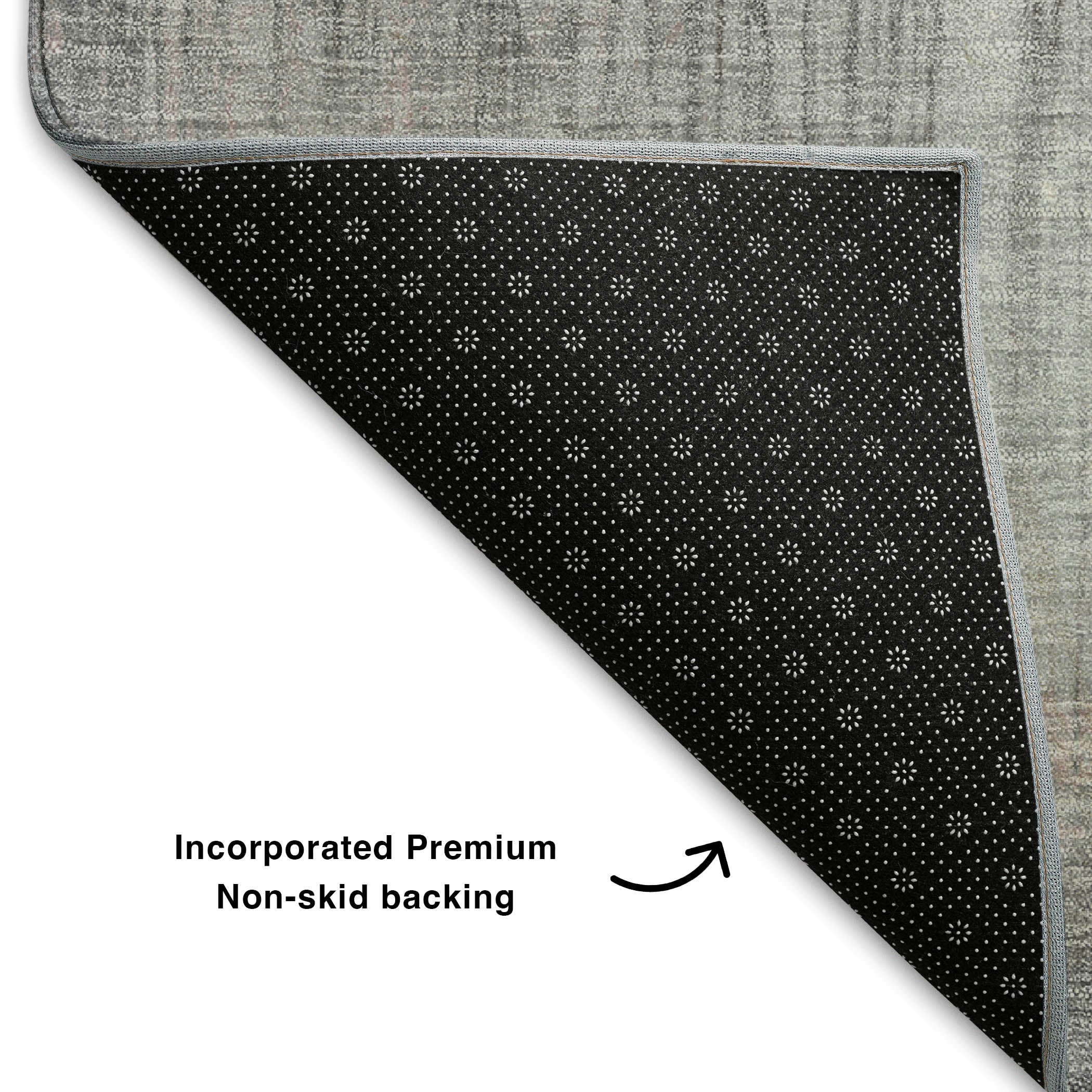 Hoi An Machine Washable Transitional Taupe Brown Rug 1'8" x 2'6" #shape_Rectangle