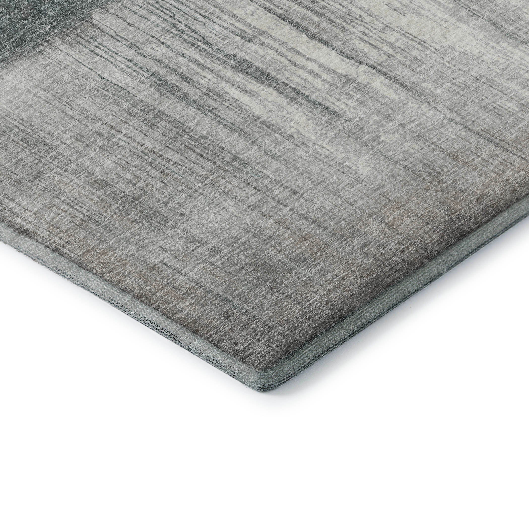 Hoi An Machine Washable Transitional Teal Rug 1'8" x 2'6" #shape_Rectangle