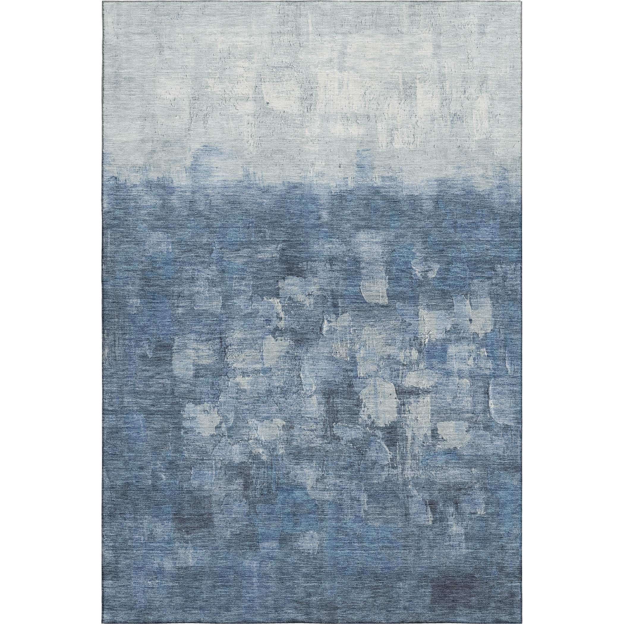 Rome Machine Washable Transitional Navy Blue Rug 2'6" x 3'10" #shape_Rectangle