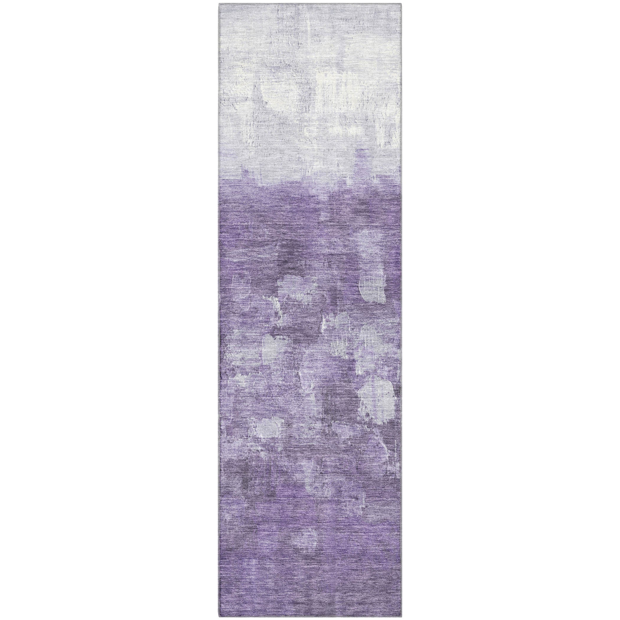 Rome Machine Washable Transitional Purple Rug 2'3" x 7'6" #shape_Runner