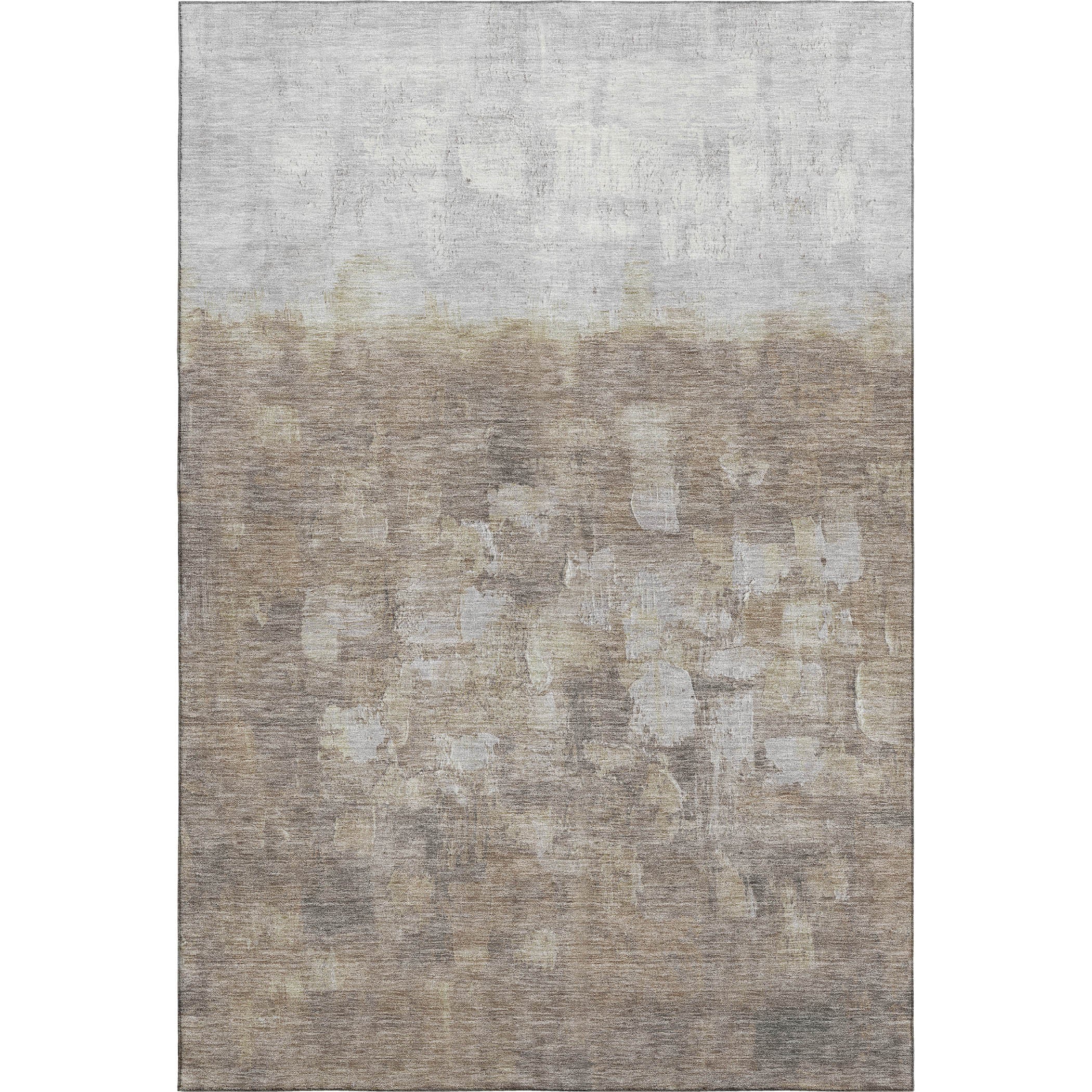 Rome Machine Washable Transitional Taupe Brown Rug 2'6" x 3'10" #shape_Rectangle