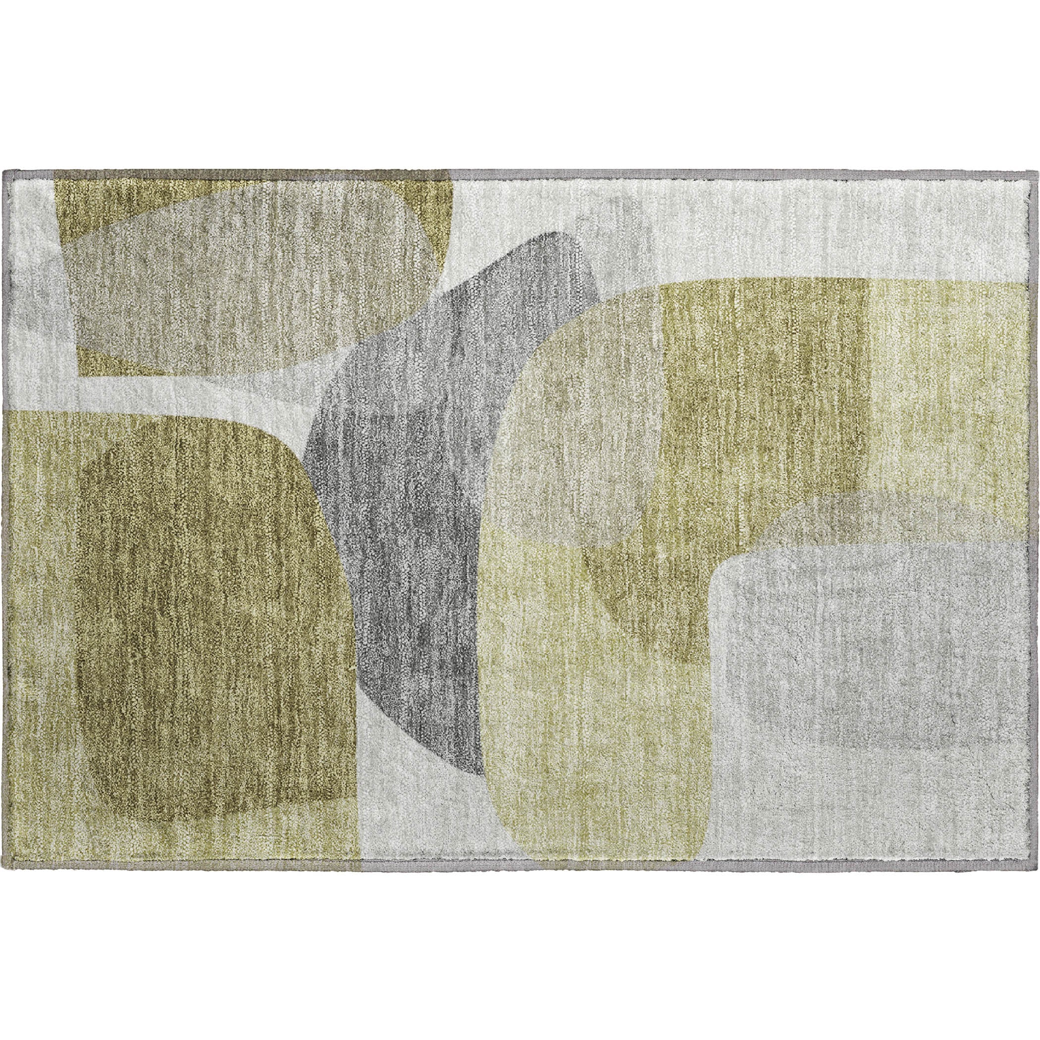 Lima Machine Washable Transitional Fern Green Rug 1'8" x 2'6" #shape_Rectangle