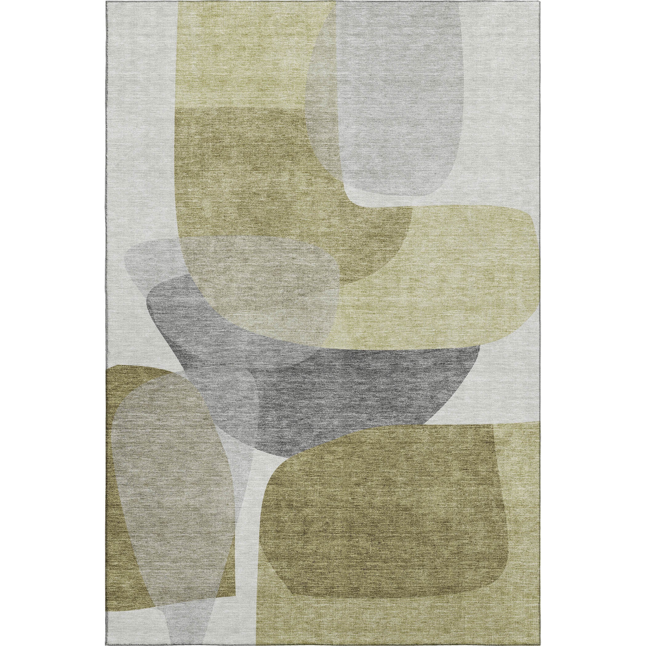Lima Machine Washable Transitional Fern Green Rug 2'6" x 3'10" #shape_Rectangle