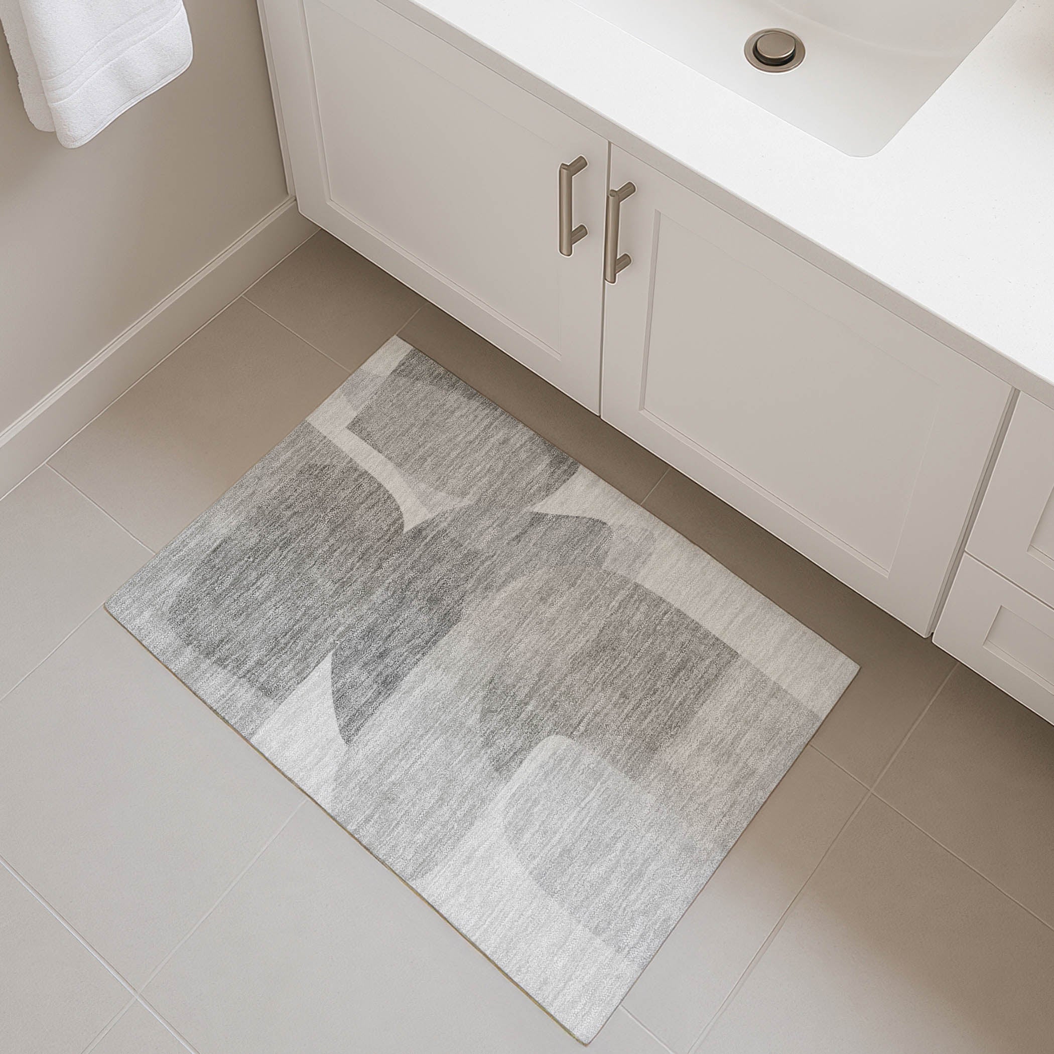 Lima Machine Washable Transitional Linen Ivory Rug 1'8" x 2'6" #shape_Rectangle