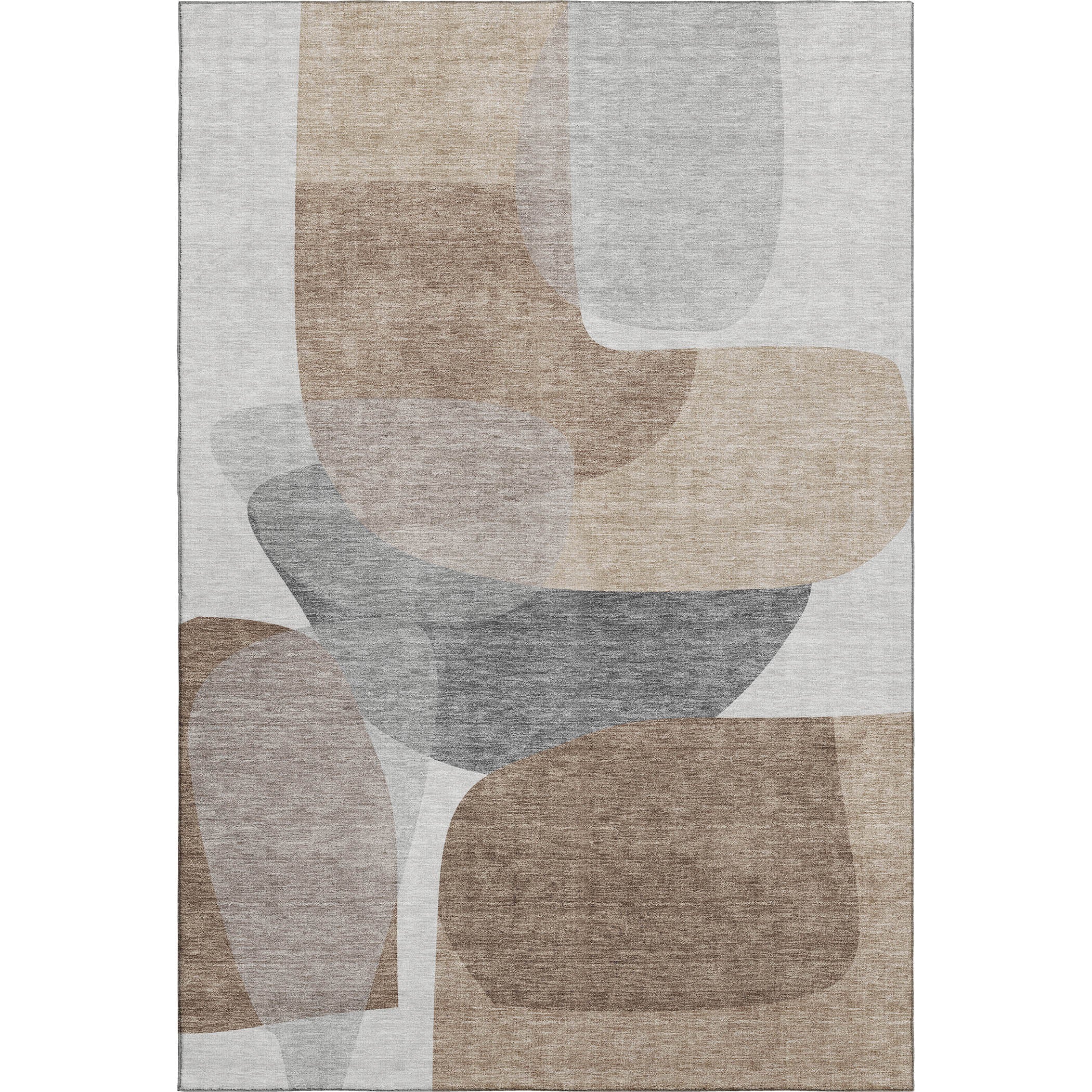 Lima Machine Washable Transitional Mocha Brown Rug 2'6" x 3'10" #shape_Rectangle