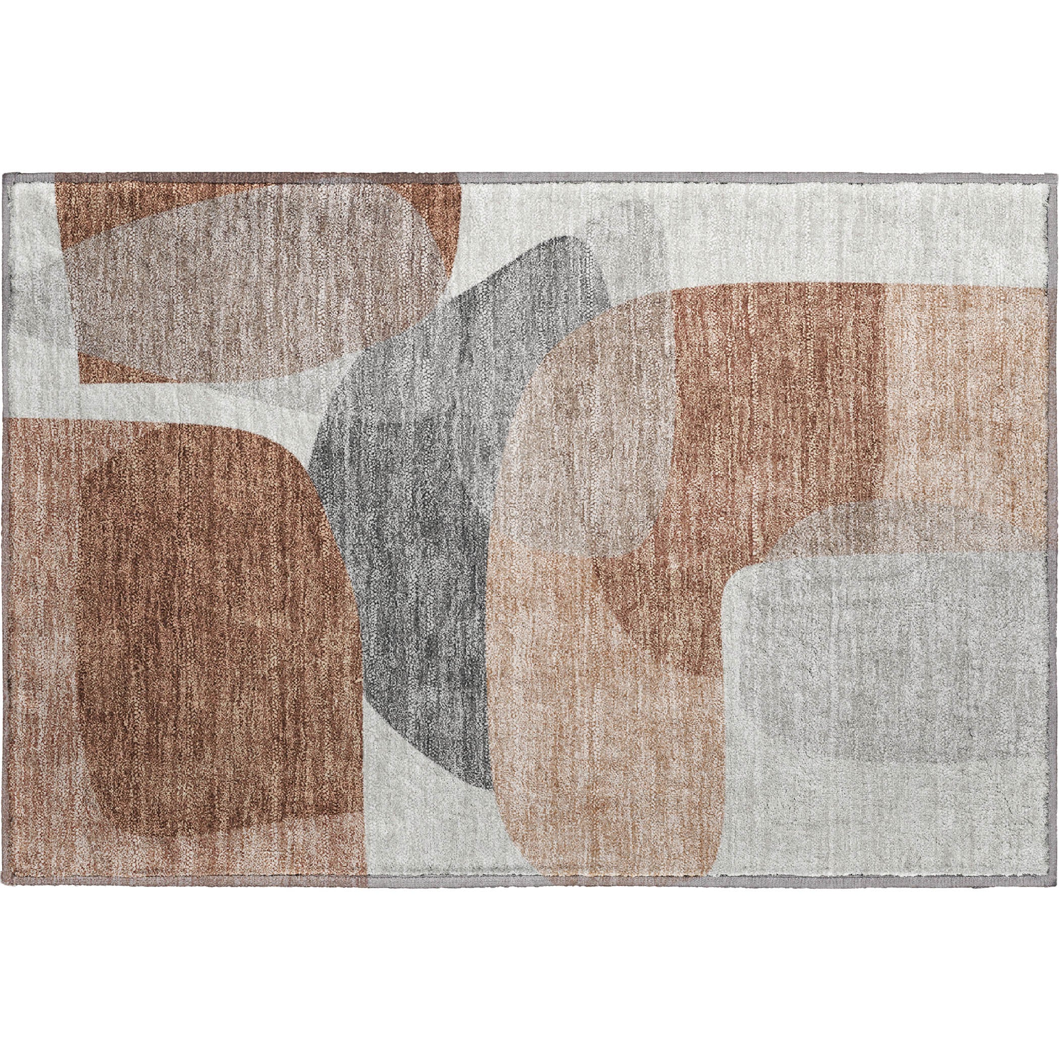 Lima Machine Washable Transitional Paprika Orange Rug 1'8" x 2'6" #shape_Rectangle