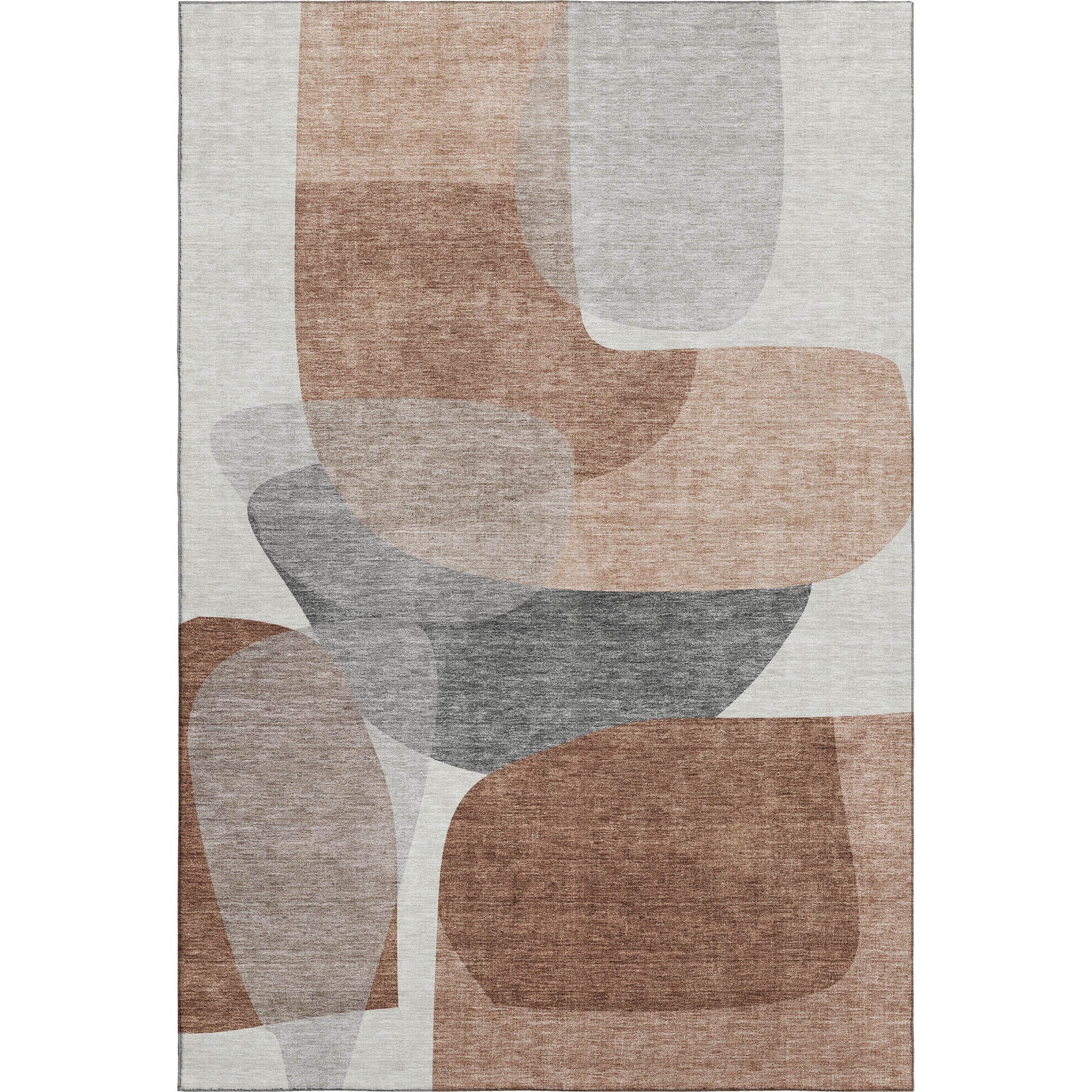 Lima Machine Washable Transitional Paprika Orange Rug 2'6" x 3'10" #shape_Rectangle