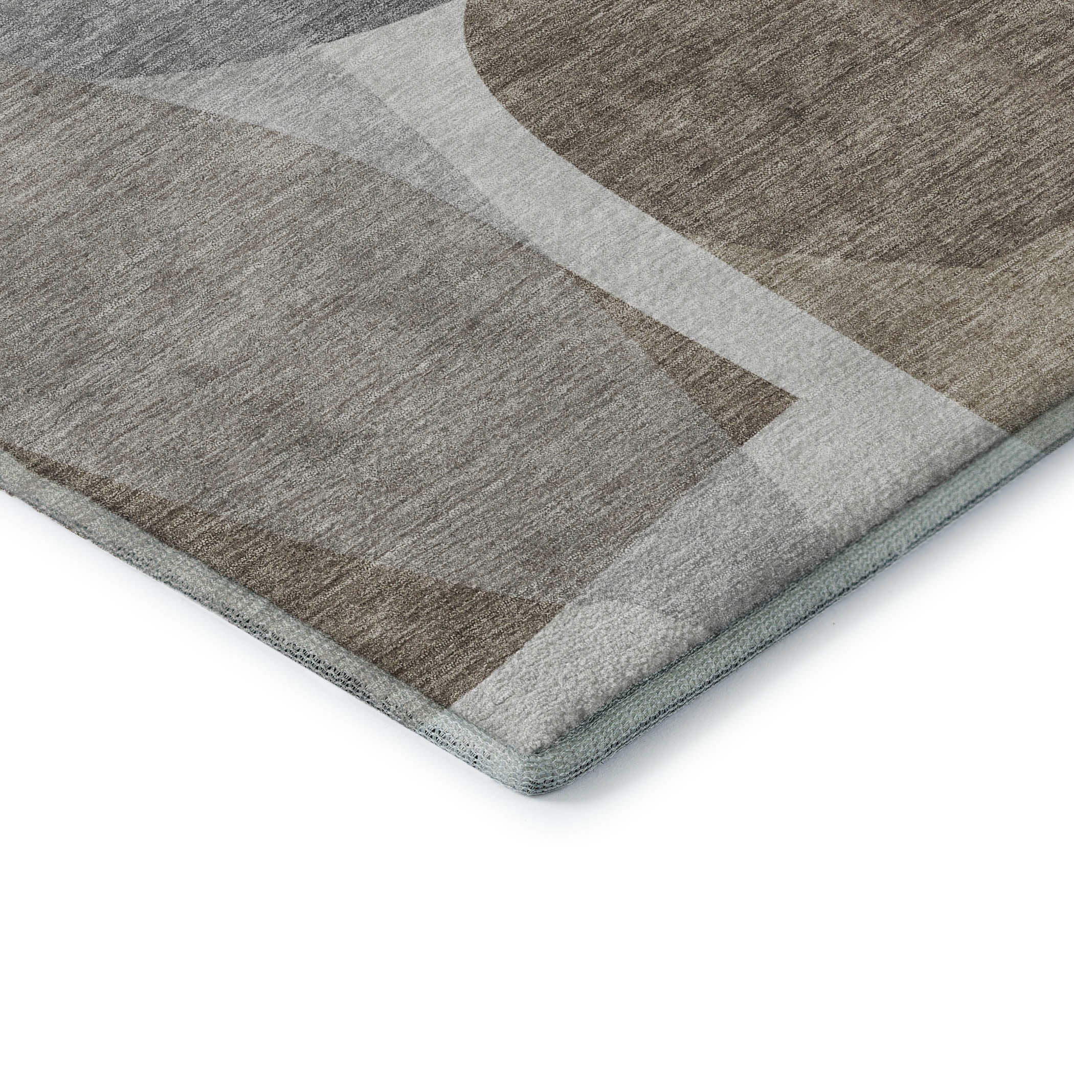 Lima Machine Washable Transitional Taupe Brown Rug 1'8" x 2'6" #shape_Rectangle