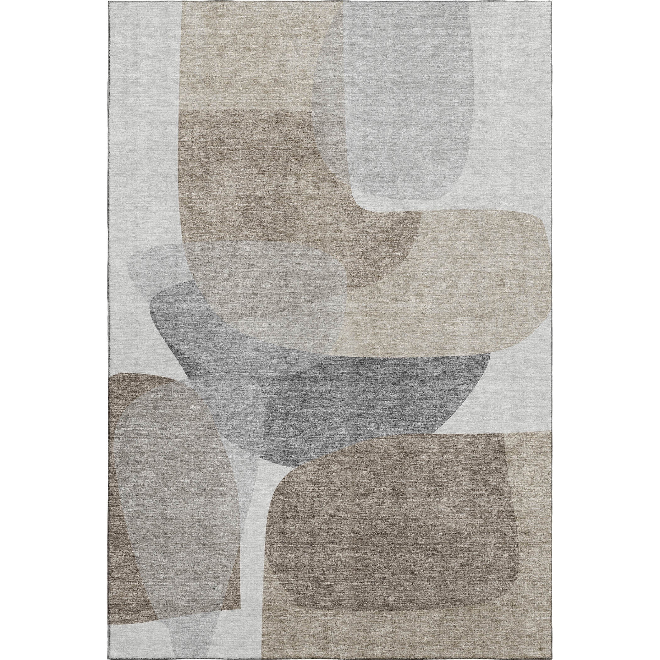 Lima Machine Washable Transitional Taupe Brown Rug 2'6" x 3'10" #shape_Rectangle