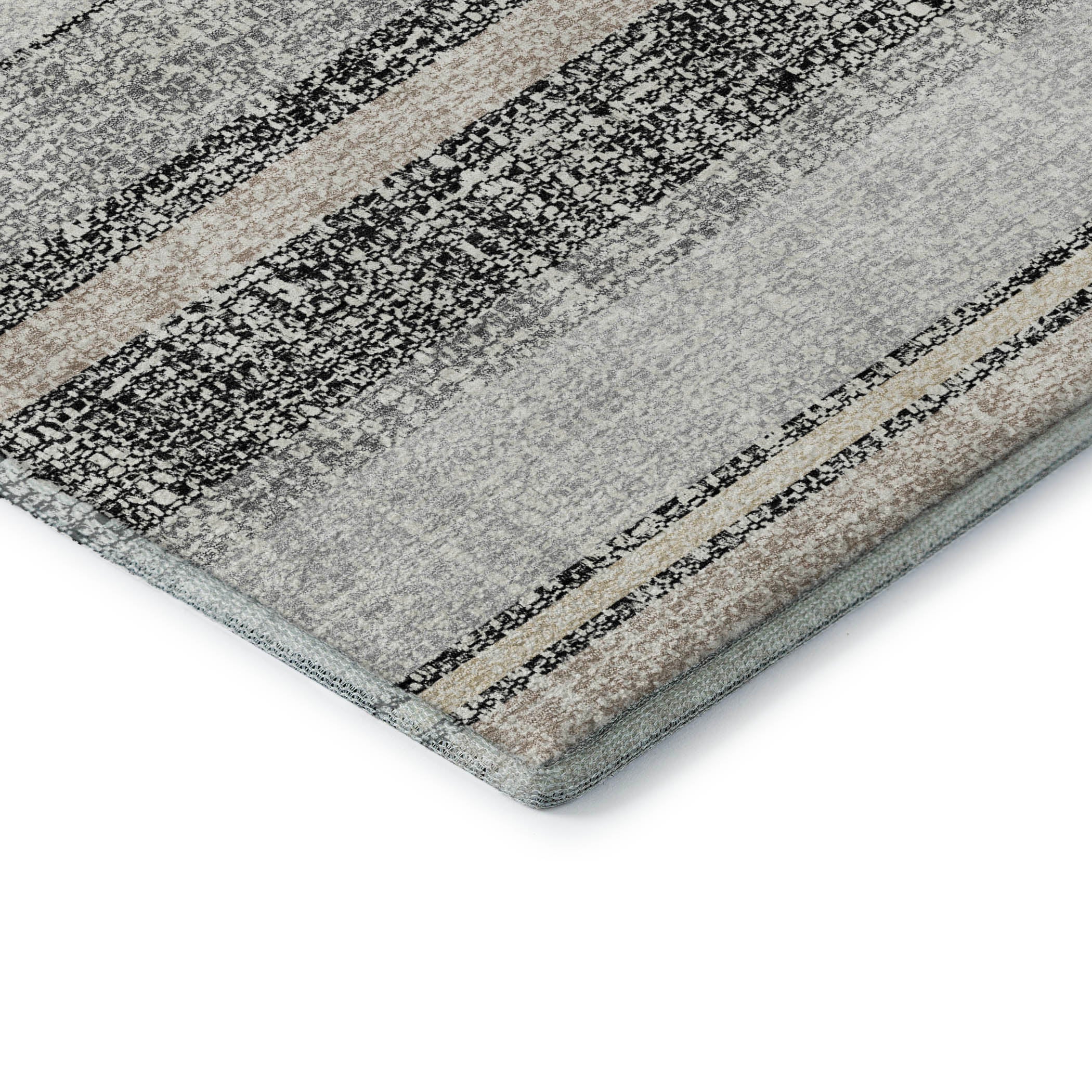 Valletta Machine Washable Transitional Black Rug 1'8" x 2'6" #shape_Rectangle