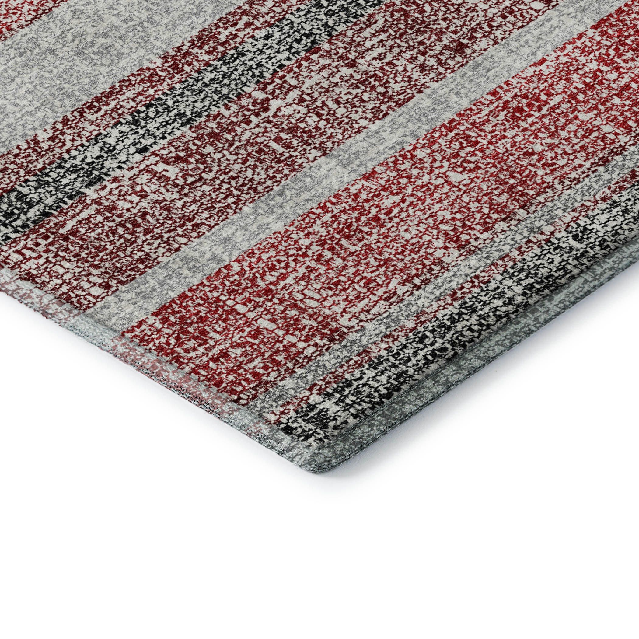 Valletta Machine Washable Transitional Burgundy Red Rug 1'8" x 2'6" #shape_Rectangle