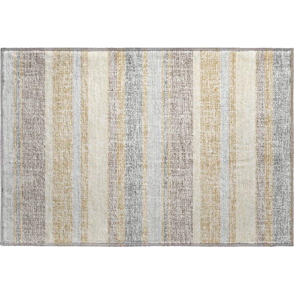 Valletta Machine Washable Transitional Gold Rug 1'8" x 2'6"