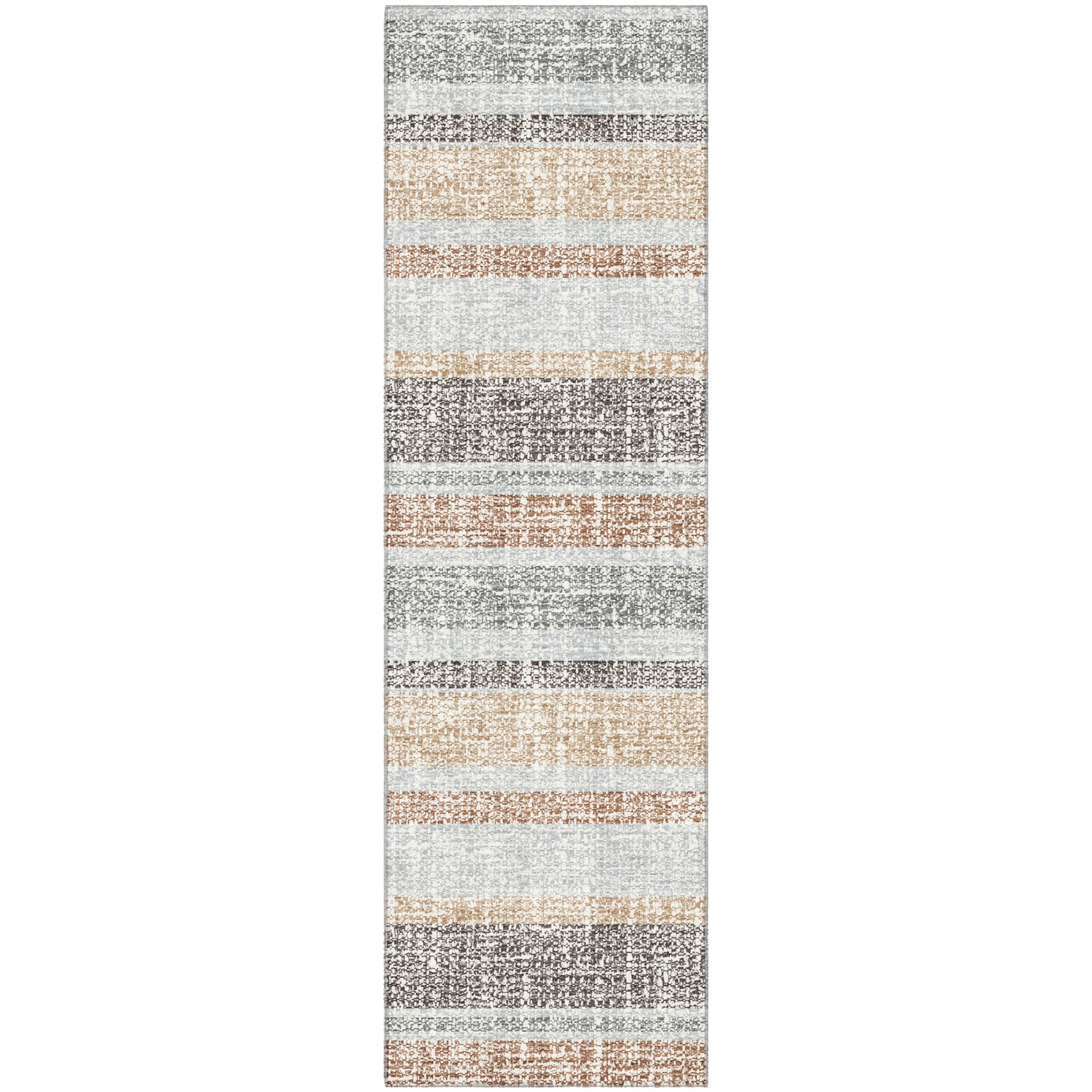 Valletta Machine Washable Transitional Gray Rug 2'3" x 7'6" #shape_Runner