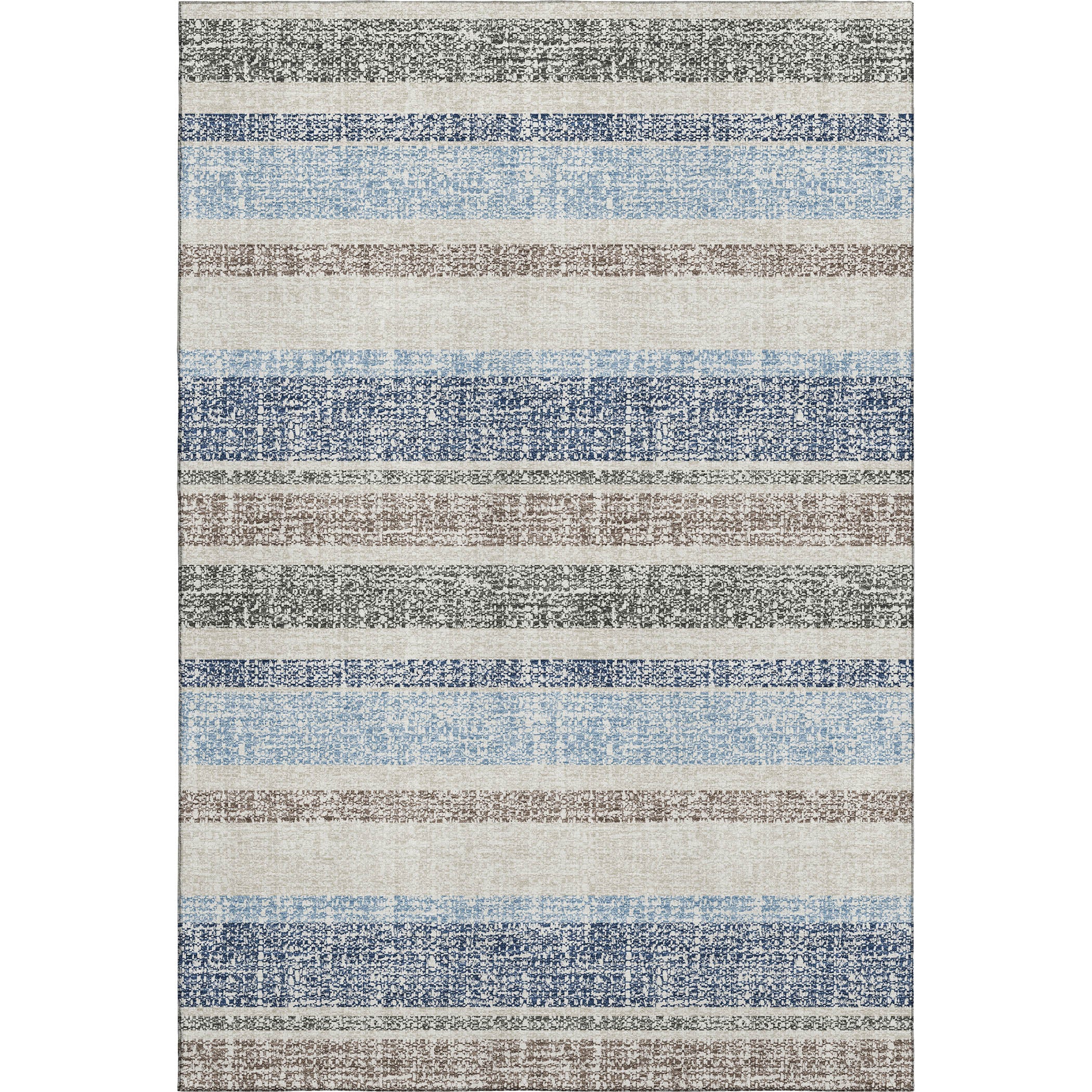 Valletta Machine Washable Transitional Navy Blue Rug 2'6" x 3'10" #shape_Rectangle