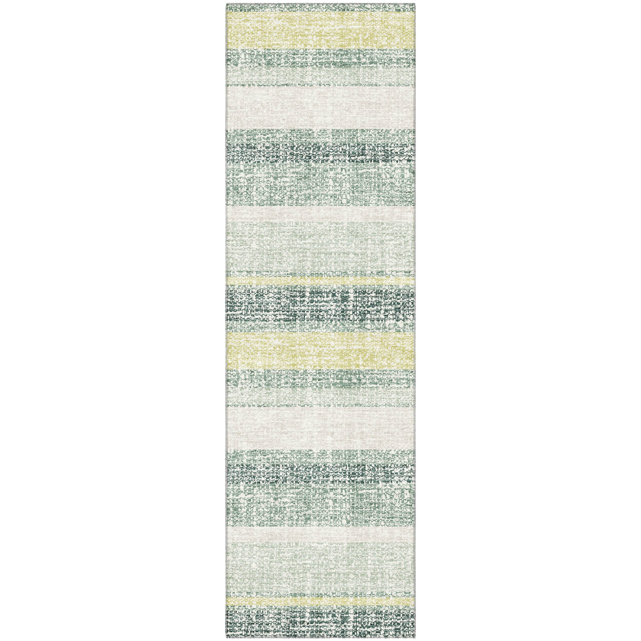 Valletta Machine Washable Transitional Seafoam Blue Rug 2'3" x 7'6" #shape_Runner