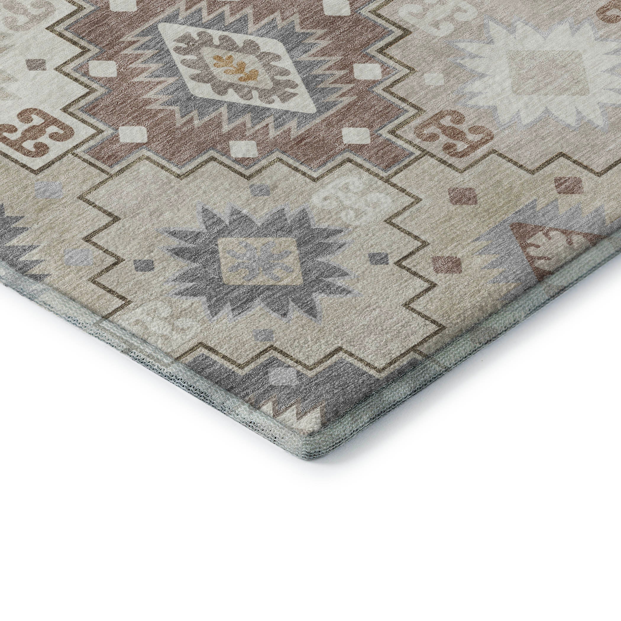 Athens Machine Washable Transitional Ivory Rug 1'8" x 2'6" #shape_Rectangle