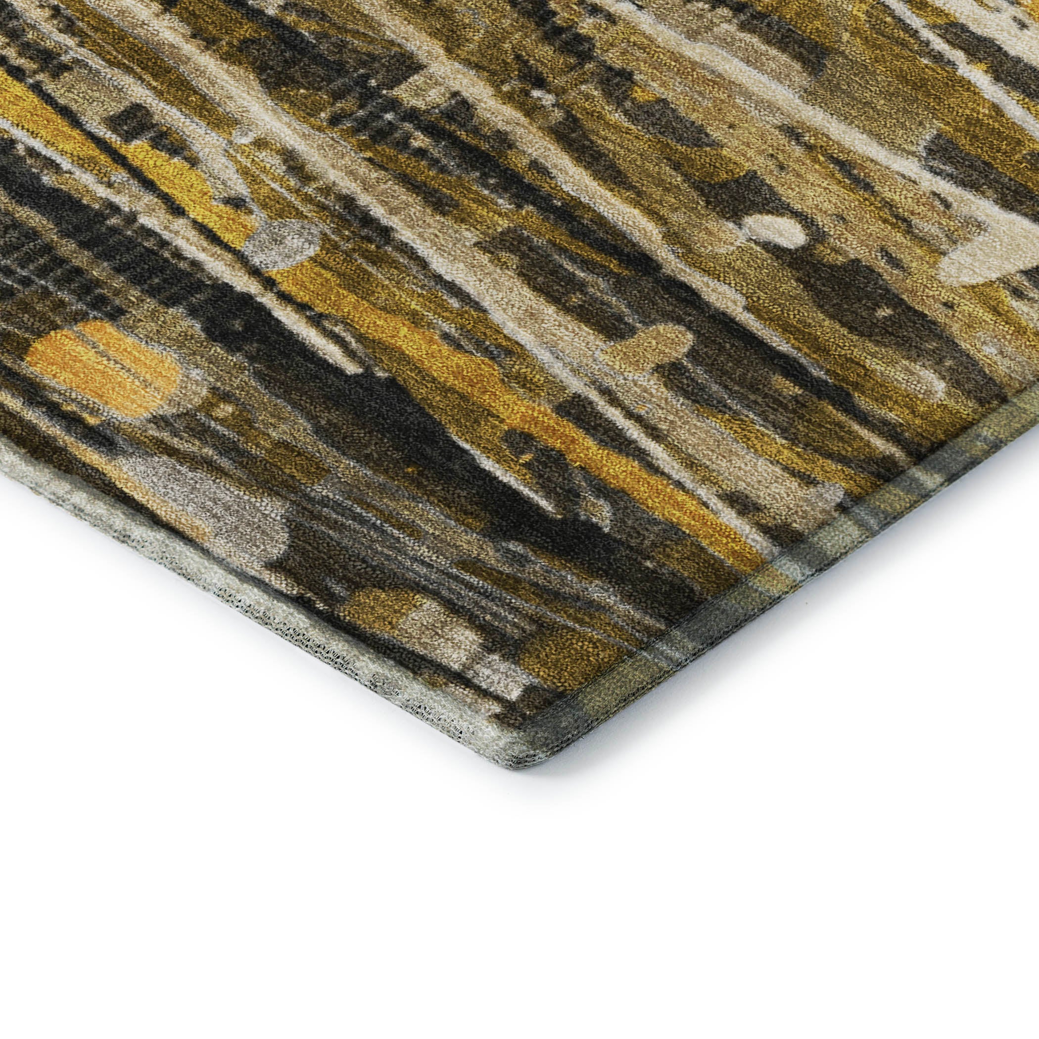 Cusco Machine Washable Transitional Brown Rug 1'8" x 2'6" #shape_Rectangle