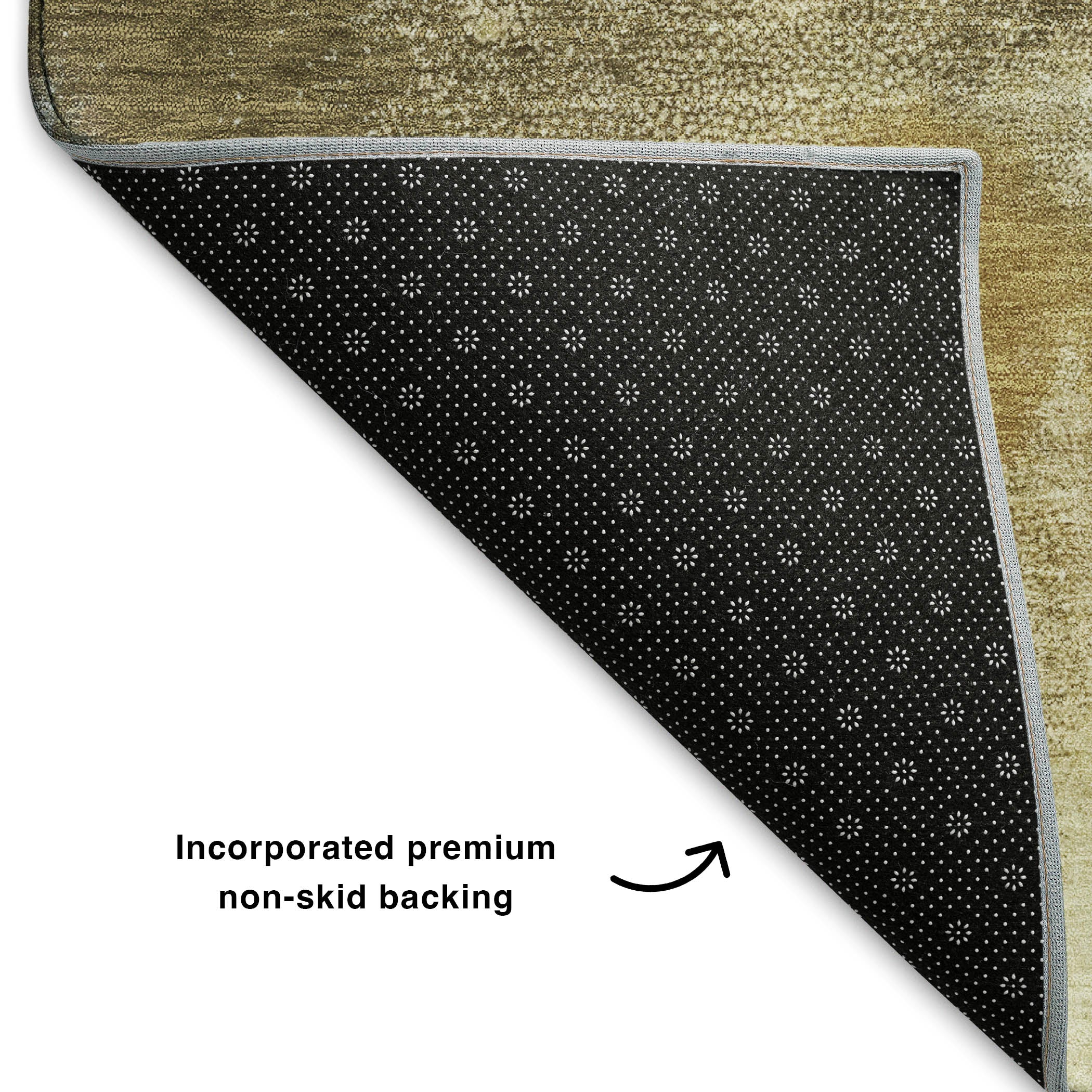 Cusco Machine Washable Transitional Brown Rug 1'8" x 2'6" #shape_Rectangle