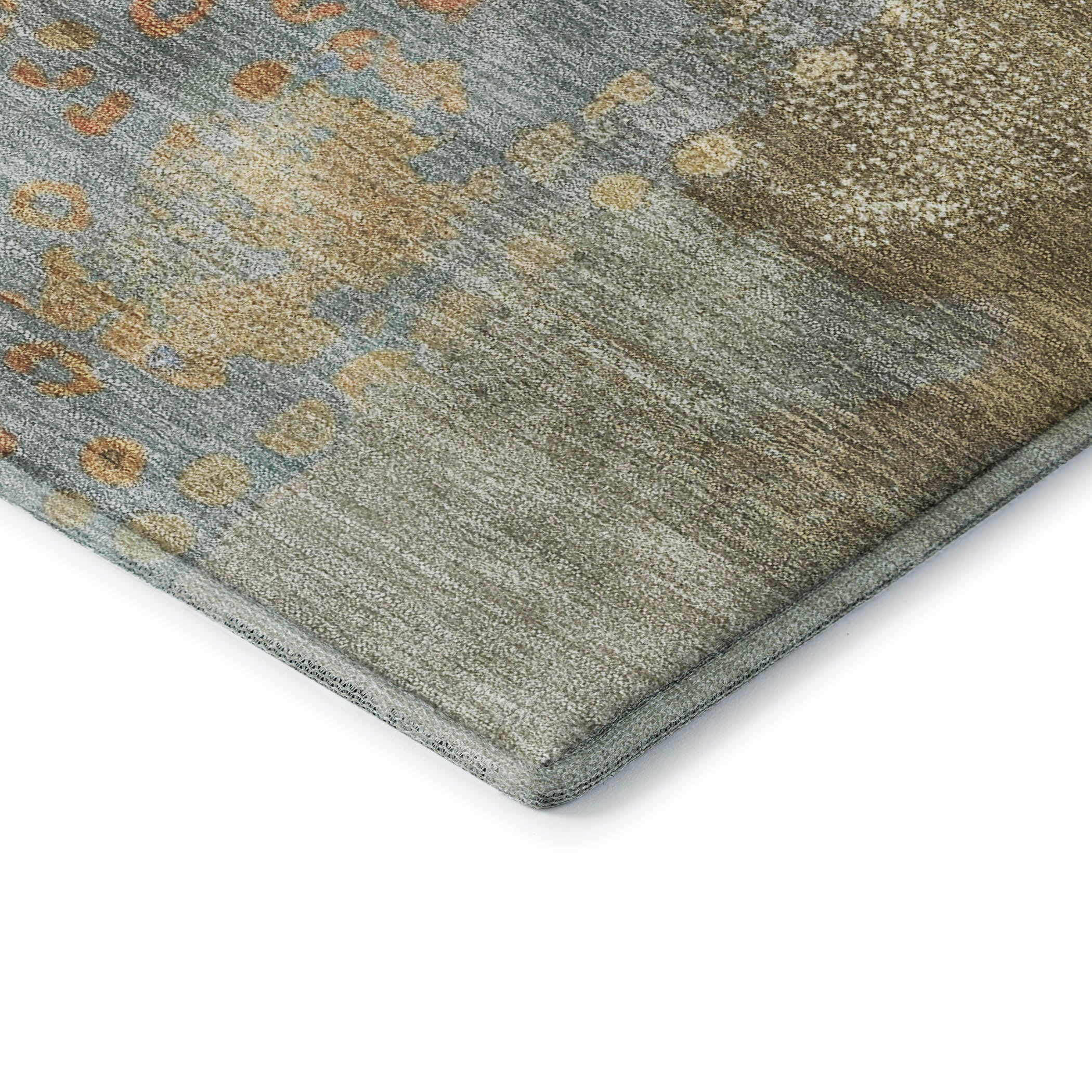 Cusco Machine Washable Transitional Brown Rug 1'8" x 2'6" #shape_Rectangle