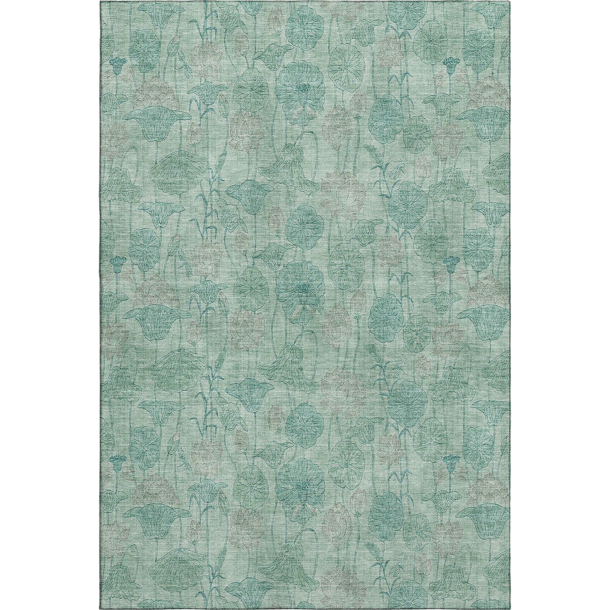 Sintra Machine Washable Transitional Aqua Teal Rug 2'6" x 3'10" #shape_Rectangle