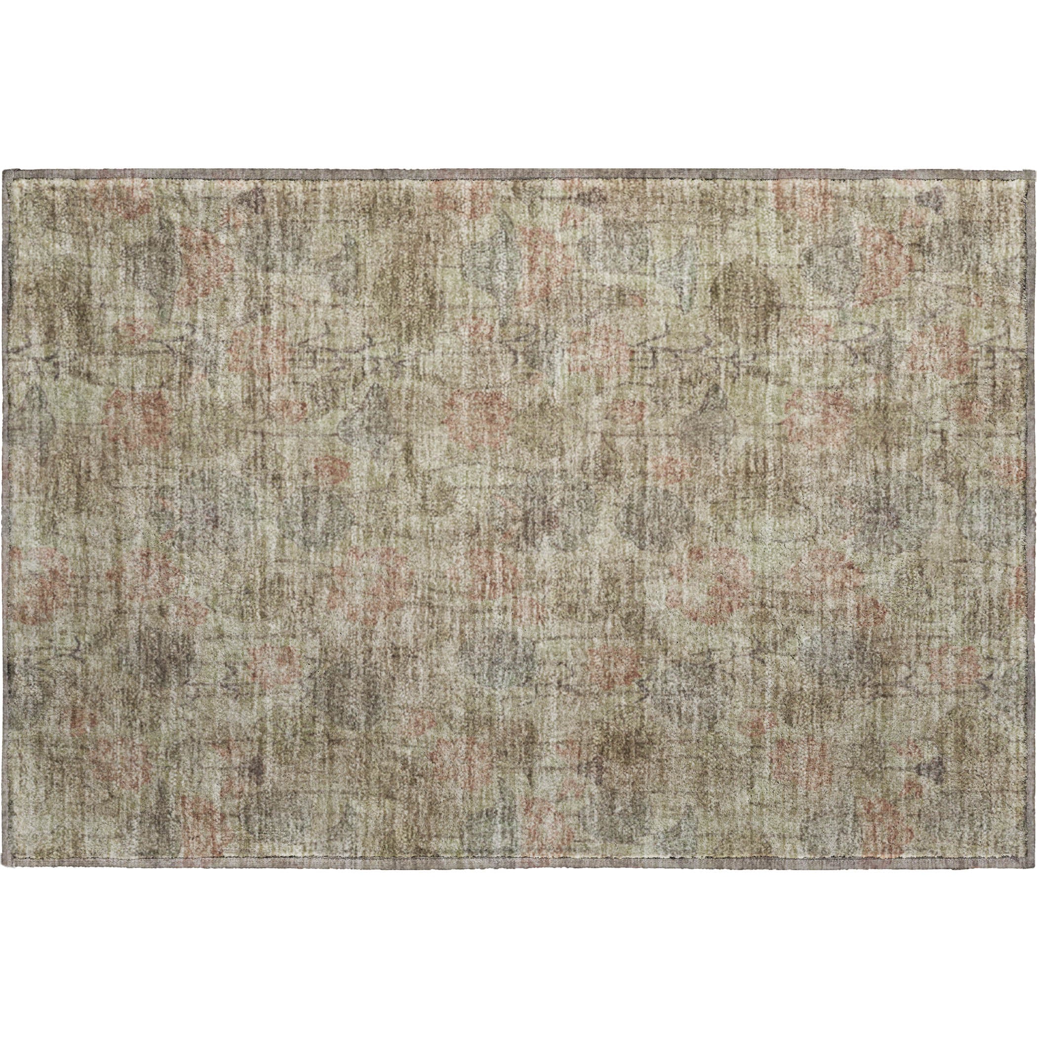 Sintra Machine Washable Transitional Brown Rug 1'8" x 2'6" #shape_Rectangle