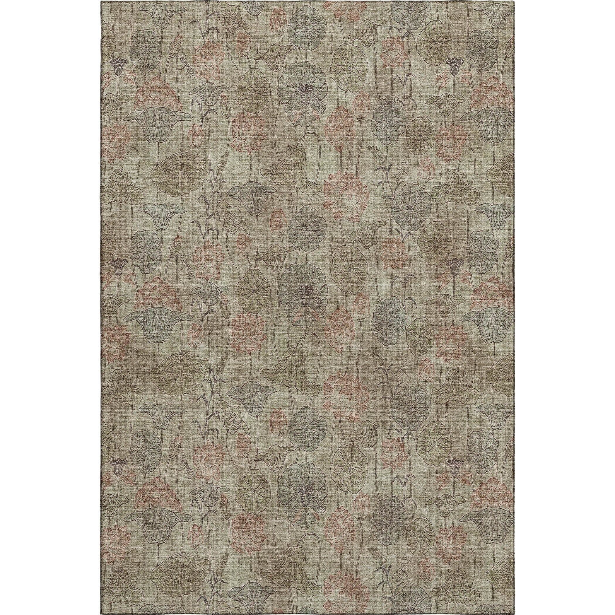 Sintra Machine Washable Transitional Brown Rug 2'6" x 3'10" #shape_Rectangle
