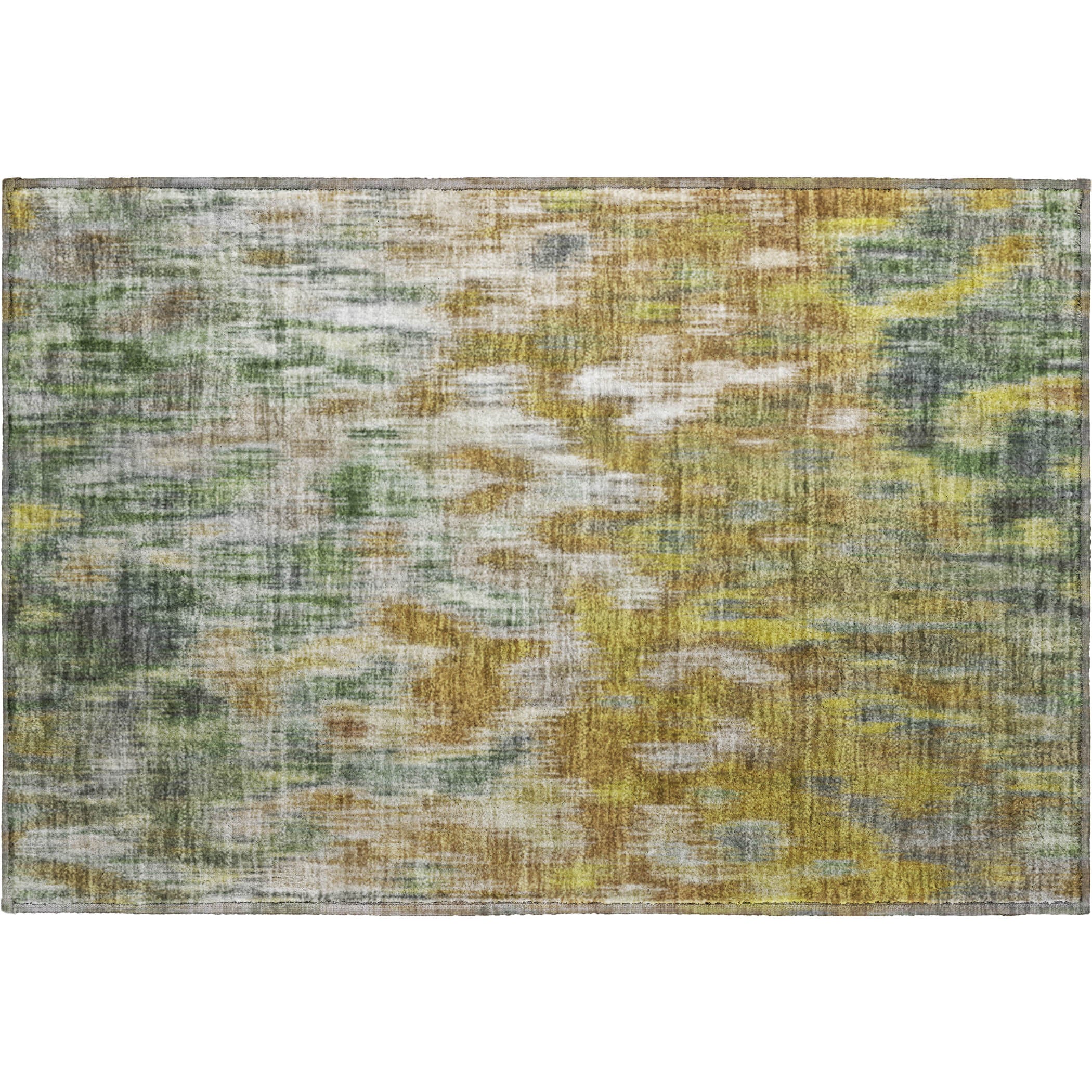 Mostar Machine Washable Transitional Brown Rug 1'8" x 2'6" #shape_Rectangle