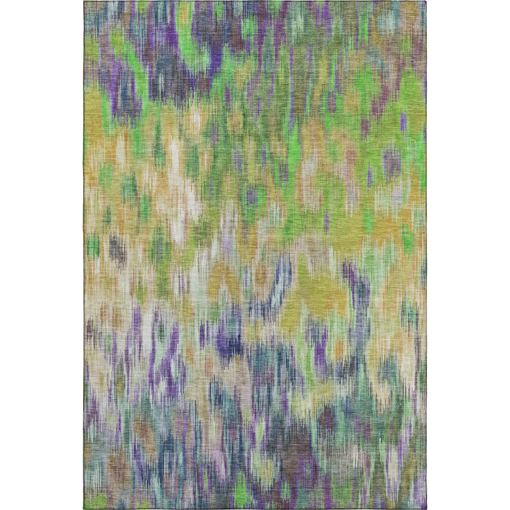 Mostar Machine Washable Transitional Green Rug 2'6" x 3'10" #shape_Rectangle