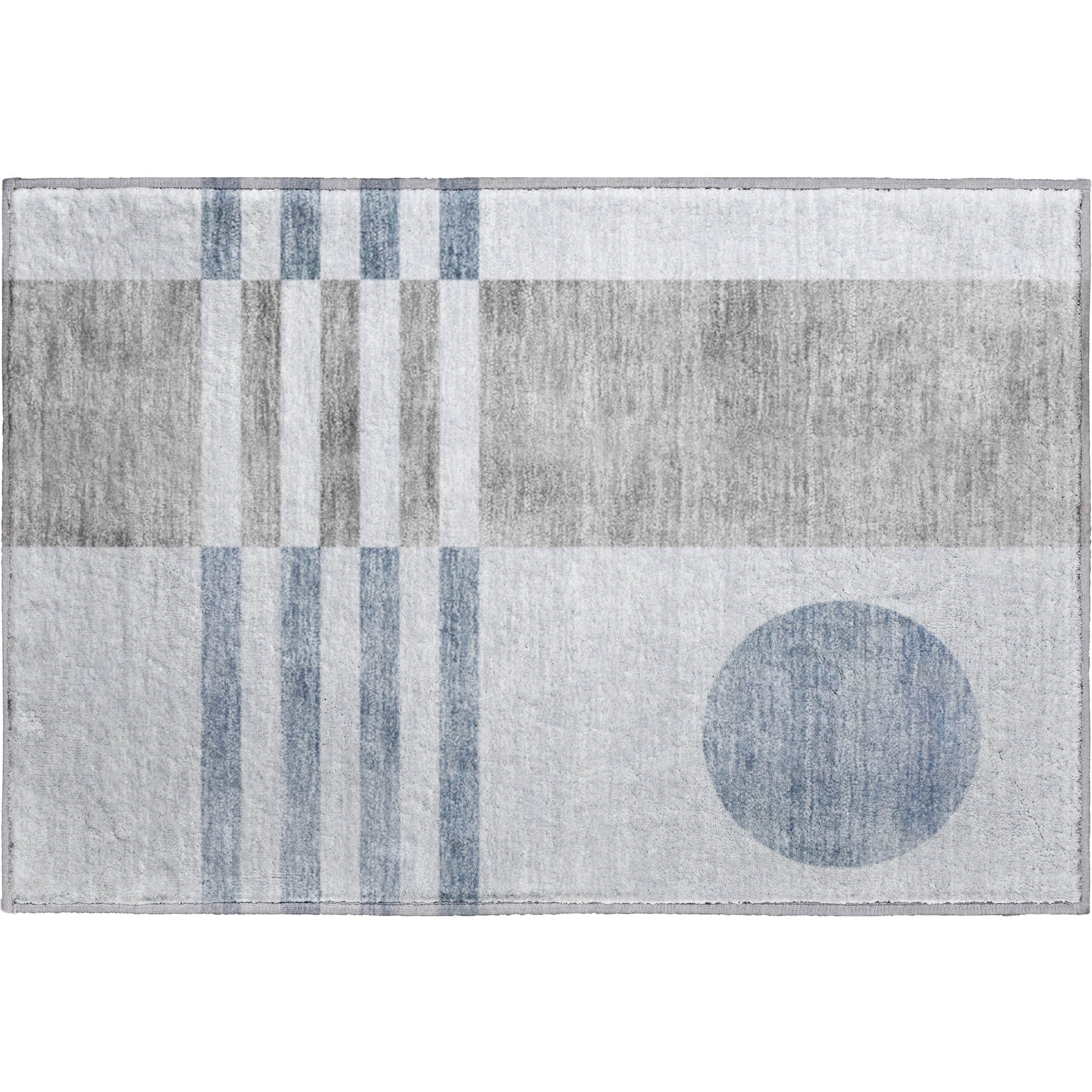 Valletta Machine Washable Transitional Blue Rug 1'8" x 2'6" #shape_Rectangle