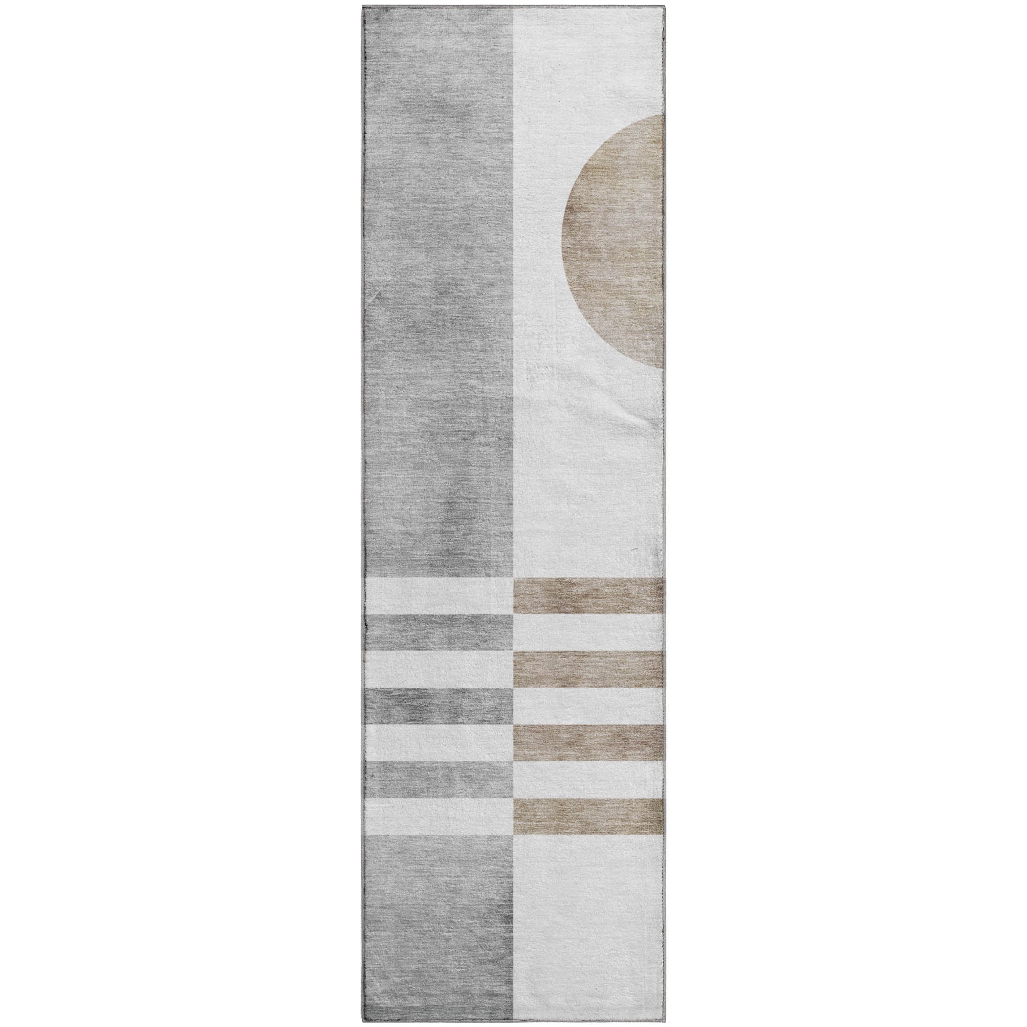 Valletta Machine Washable Transitional Ivory Rug 2'3" x 7'6" #shape_Runner