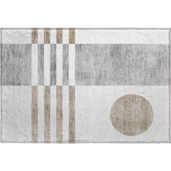 Valletta Machine Washable Transitional Ivory Rug 1'8" x 2'6"